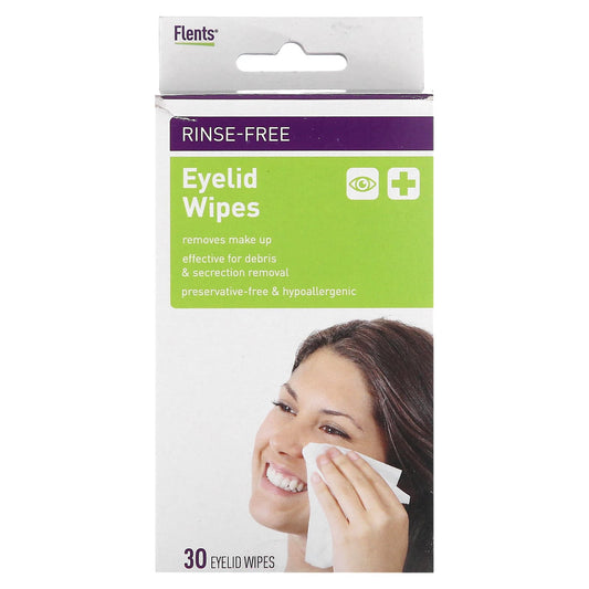 Flents Effective Eyelid Wipes for Makeup Removal and Debris Cleaning - Image 1