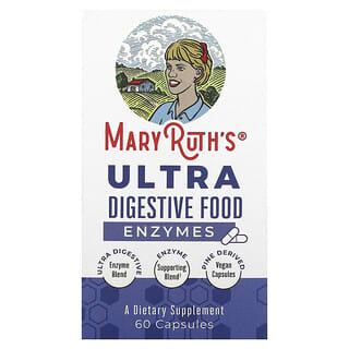 MaryRuth's Ultra Digestive Food Enzymes, 60 Capsules, Vegan & Pine Derived