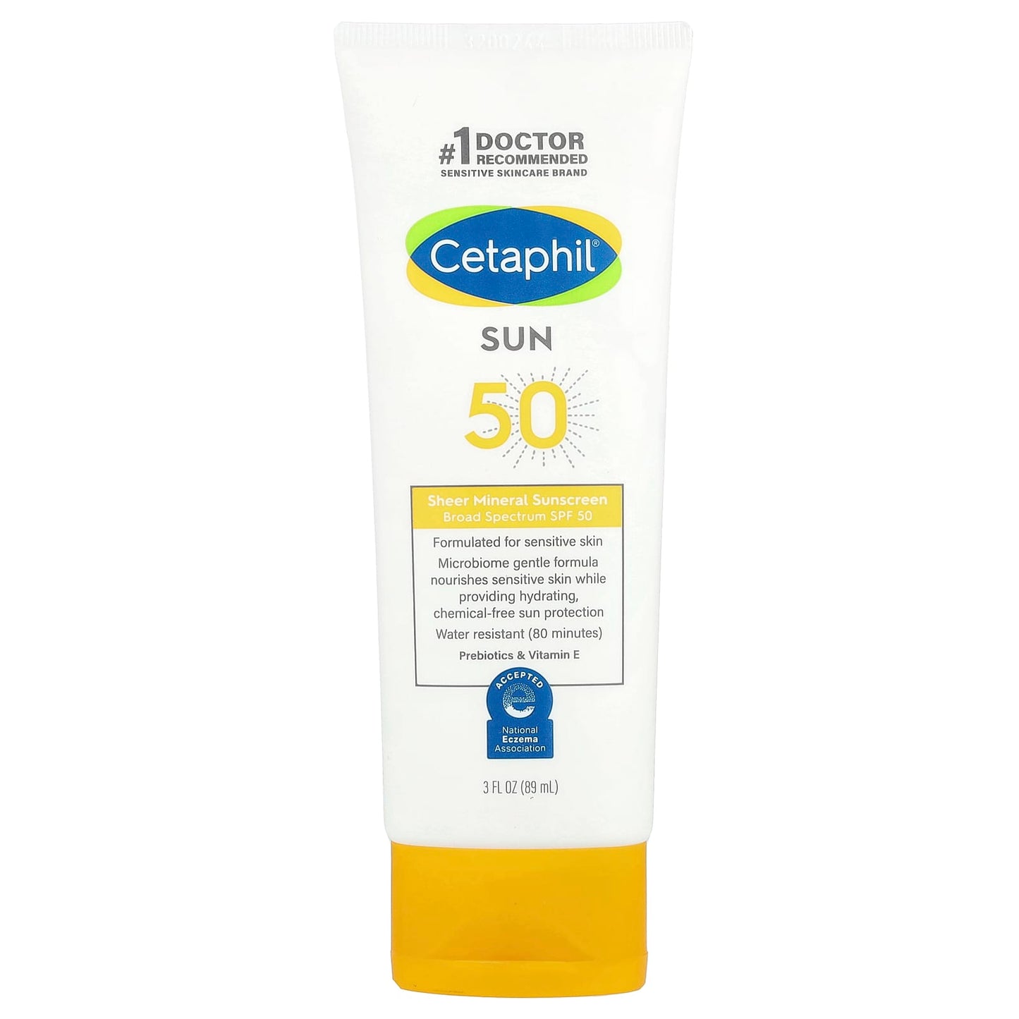 Cetaphil Sensitive Skin Sunscreen, SPF 50, Water Resistant - Image 1