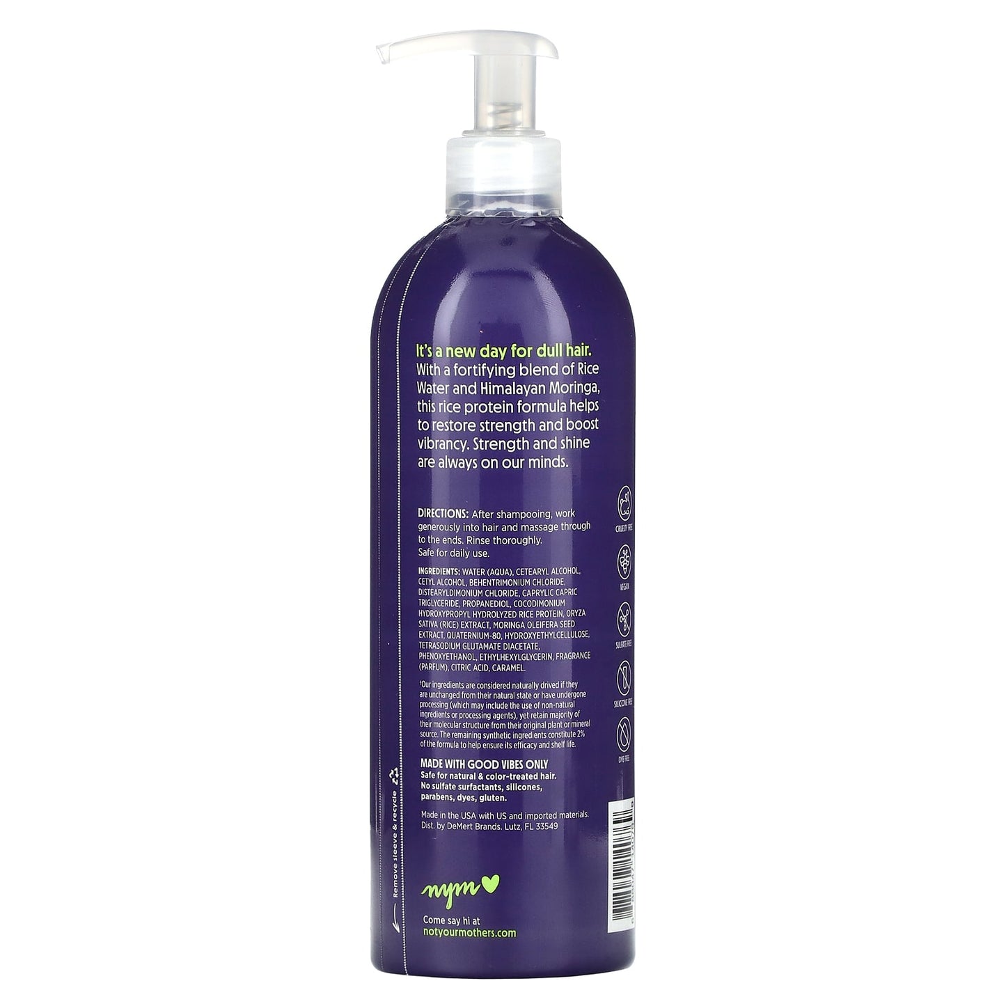 Not Your Mother's, Rice Water & Himalayan Moringa Conditioner, 15.2 fl oz (450 ml) - Image 2