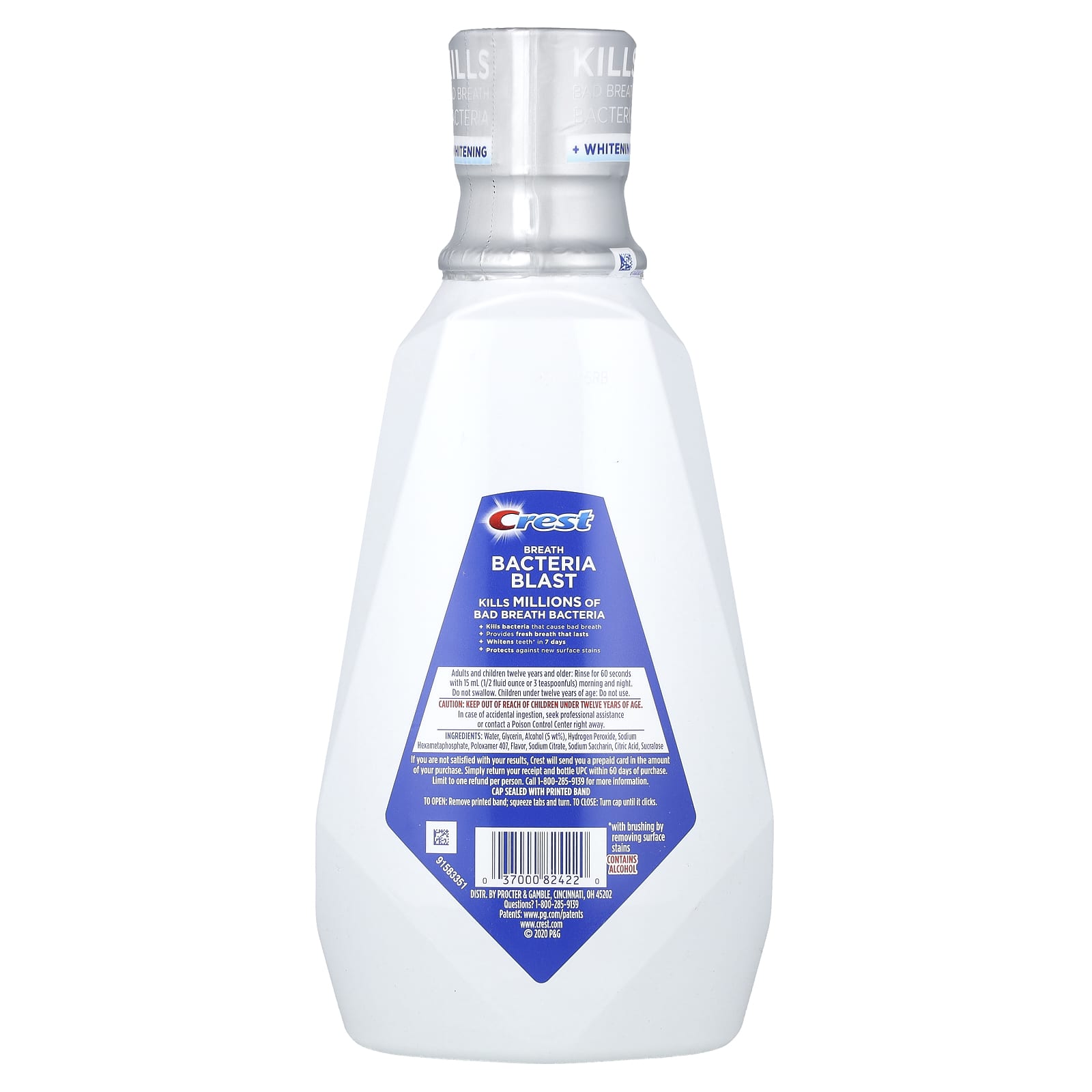 Crest Whitening Mouthwash for Fresh Breath & Stain Protection - Image 2