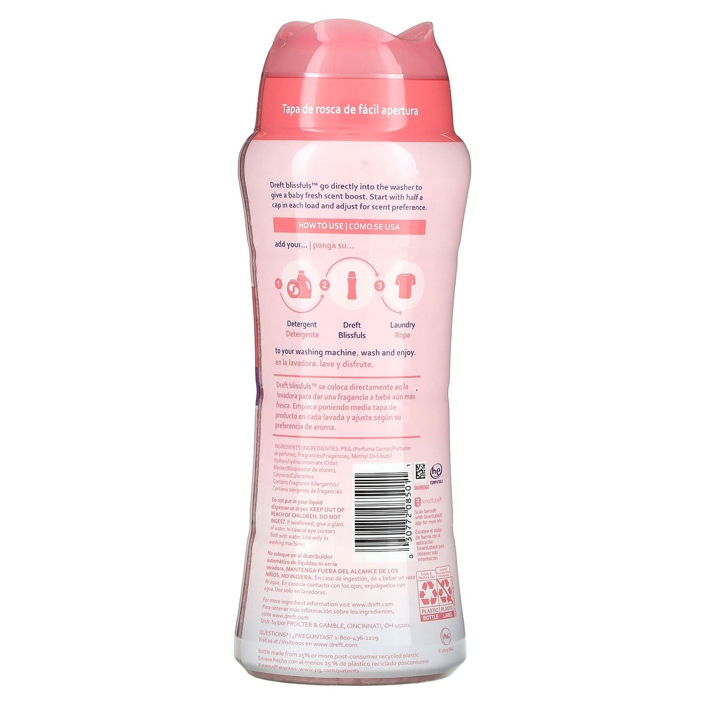 Dreft Blissfuls In-Wash Scent Booster for Fresh Baby Clothes - 18.2 oz - Image 2