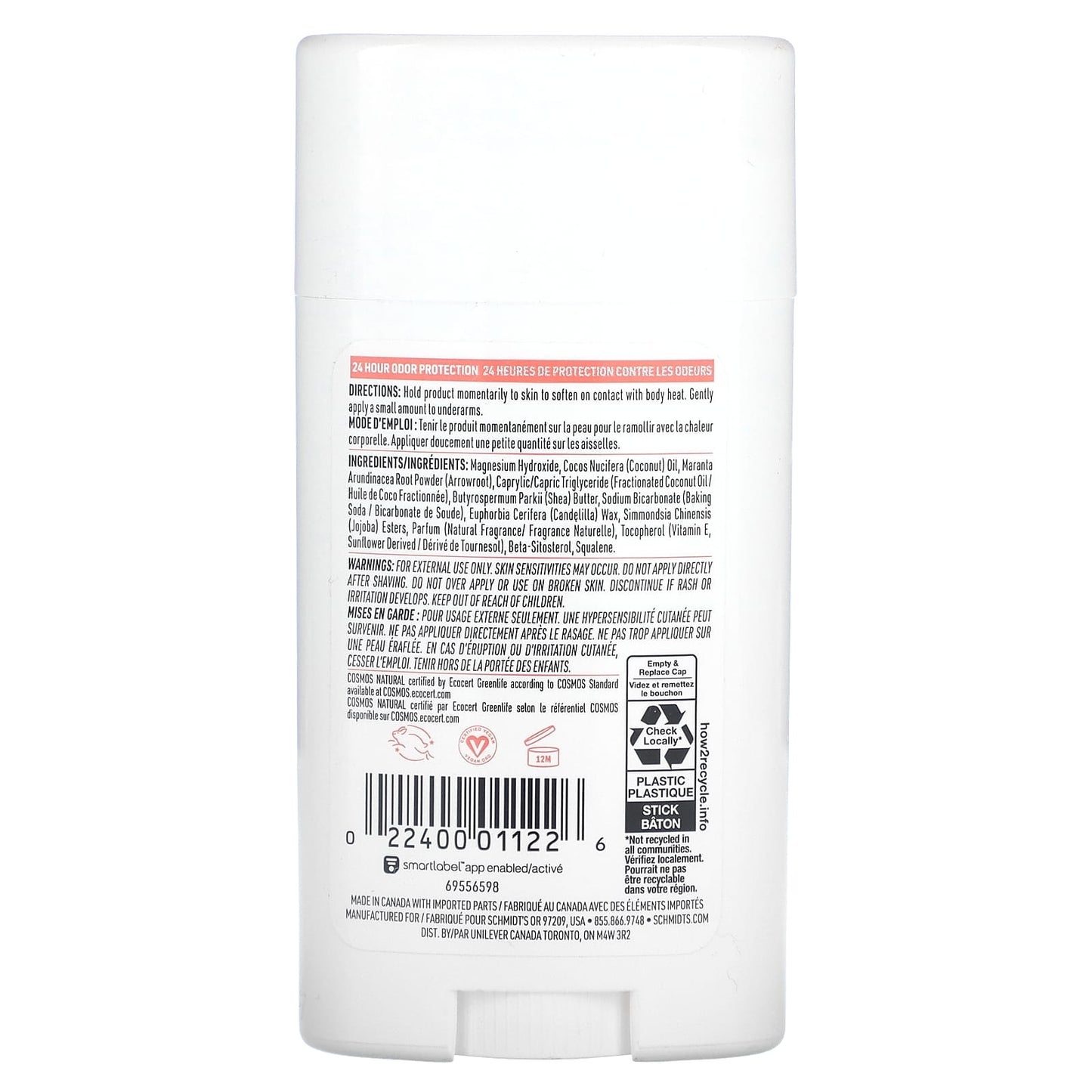 Schmidt's, Natural Deodorant, Cactus Flower & Pear, 2.65 oz (75 g) - Image 2