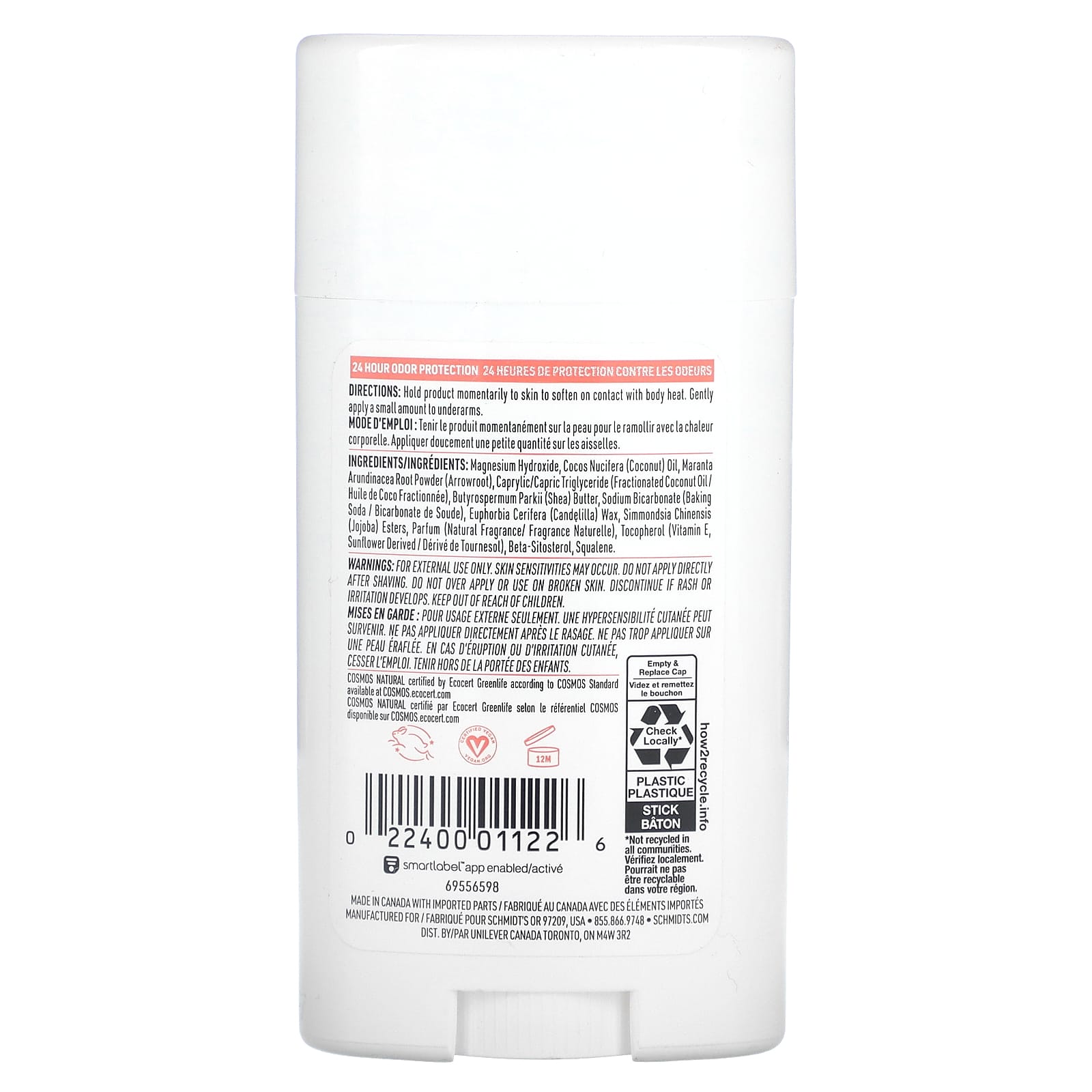 Schmidt's, Natural Deodorant, Cactus Flower & Pear, 2.65 oz (75 g) - Image 2