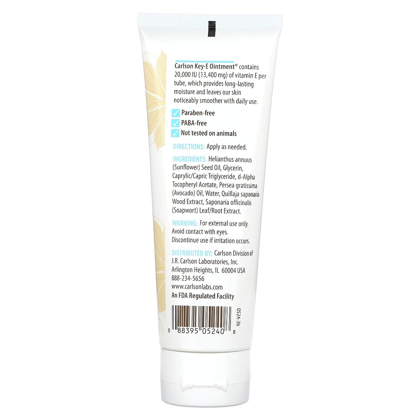 Carlson Unscented Vitamin E & Avocado Hand and Body Ointment, 4oz - Image 2