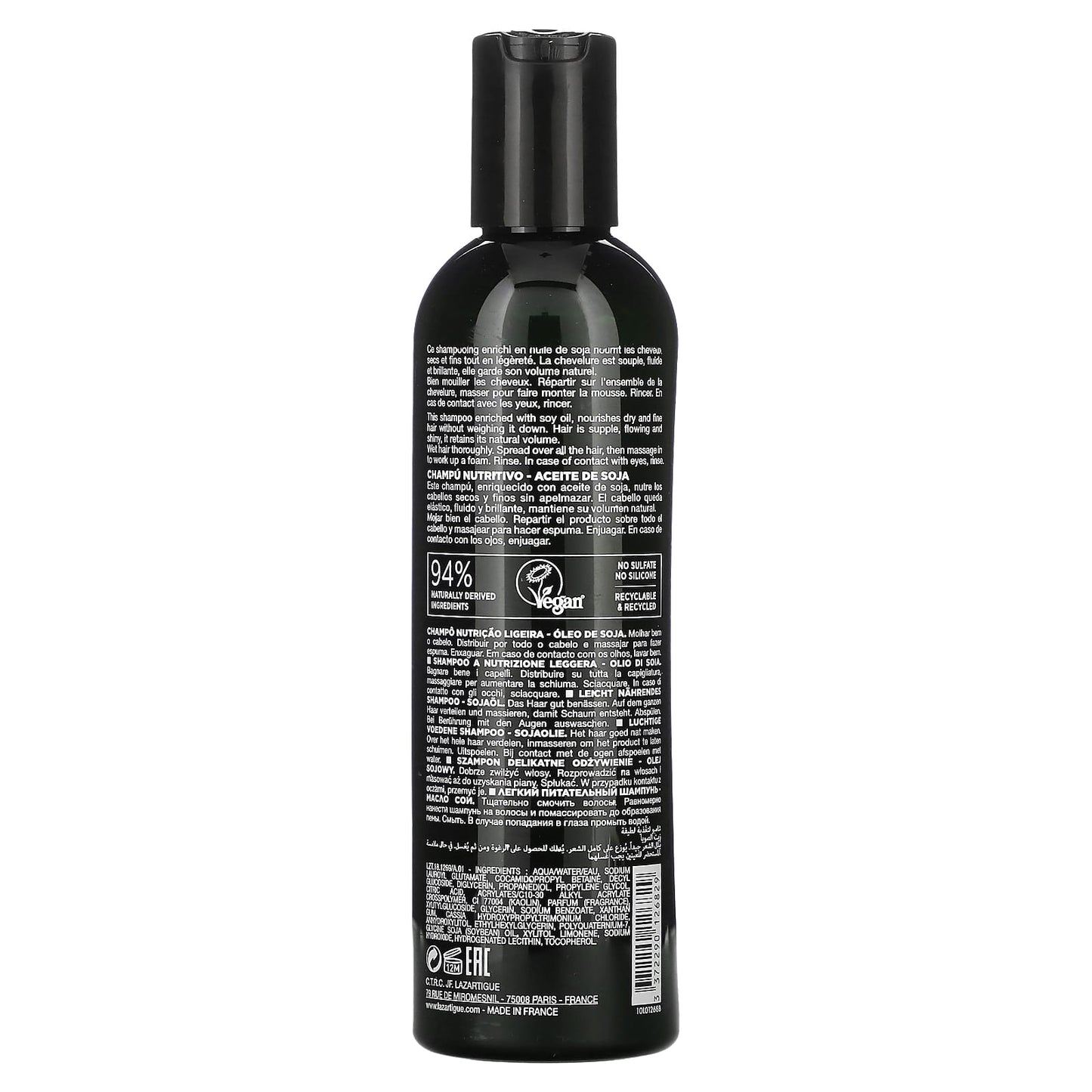 Lazartigue, Nourish-Light, Light Nutrition Shampoo, Dry, Fine Hair, 8.4 fl oz (250 ml) - Image 2