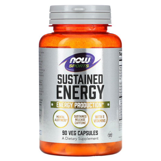 NOW Foods, Sustained Energy, 90 Veg Capsules - Image 1