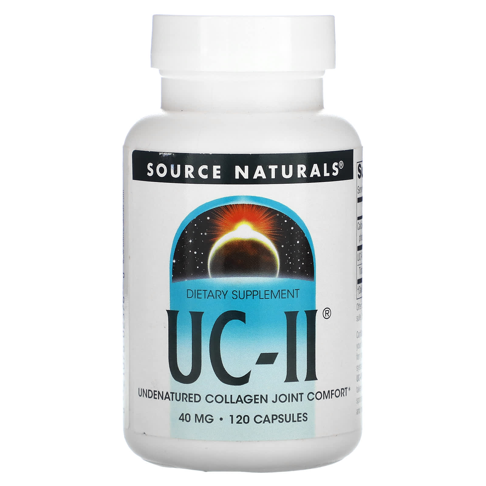 Source Naturals, UC-II, 120 Capsules - Image 1