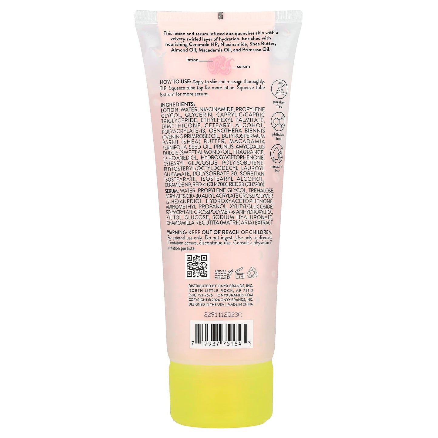 Onyx Professional, Rose Petals, Hydrating Body Lotion & Serum Duo, Rose & Amber, 7 fl oz (208 ml) - Image 2