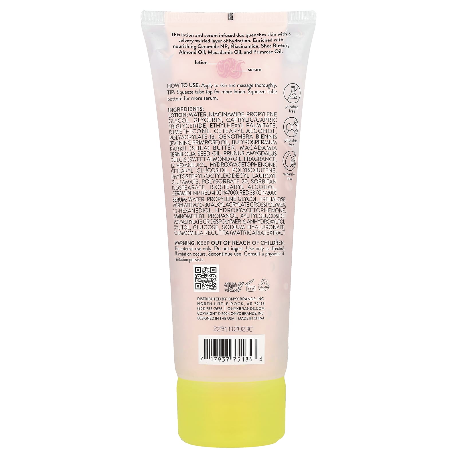 Onyx Professional, Rose Petals, Hydrating Body Lotion & Serum Duo, Rose & Amber, 7 fl oz (208 ml) - Image 2