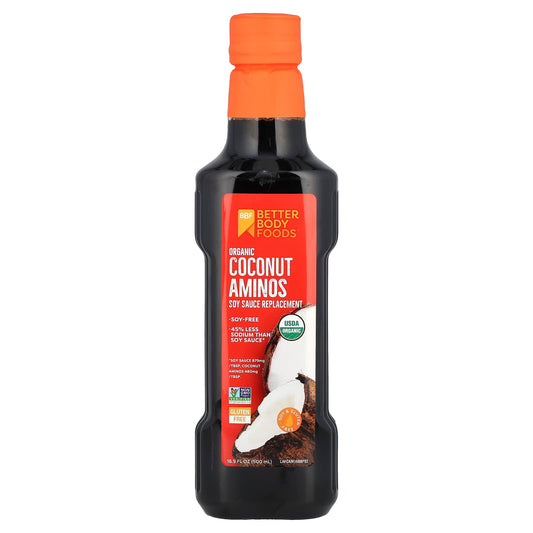 Coconut Aminos by BetterBody Foods - Soy-Free, Organic, Low Sodium - Image 1
