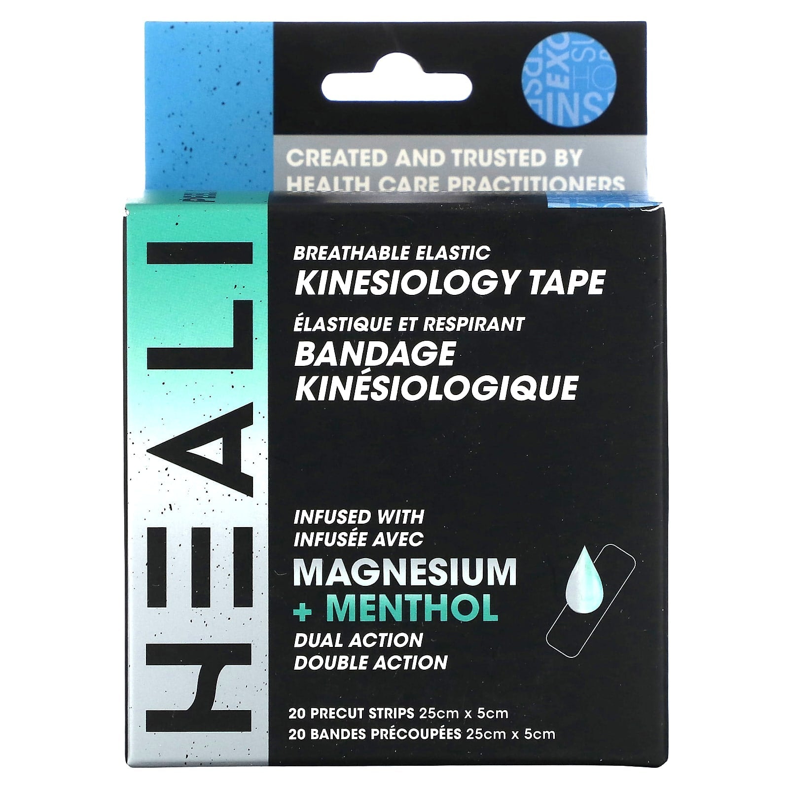 Blue Kinesiology Tape for Pain Relief & Faster Recovery | Heali Medical Corp - Image 1
