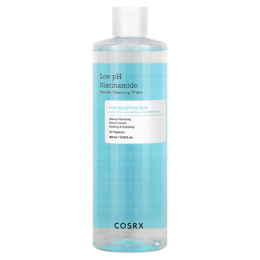 Low pH Niacinamide Micellar Cleansing Water for Sensitive Skin - 400ml - Image 1