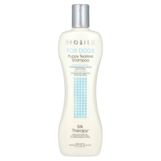 BioSilk Puppy Tearless Shampoo for Dogs, Cruelty Free, 12 fl oz - Image 1