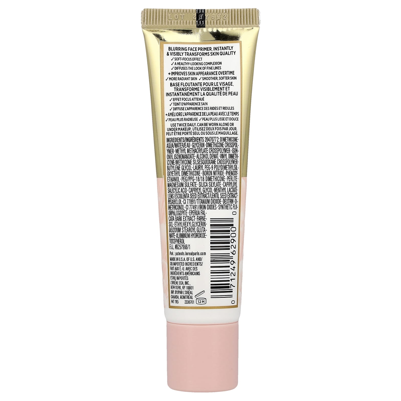 L'Oréal, Age Perfect, Blurring Face Primer, 00 Rosy/Rose, 1 fl oz (30 ml) - Image 2