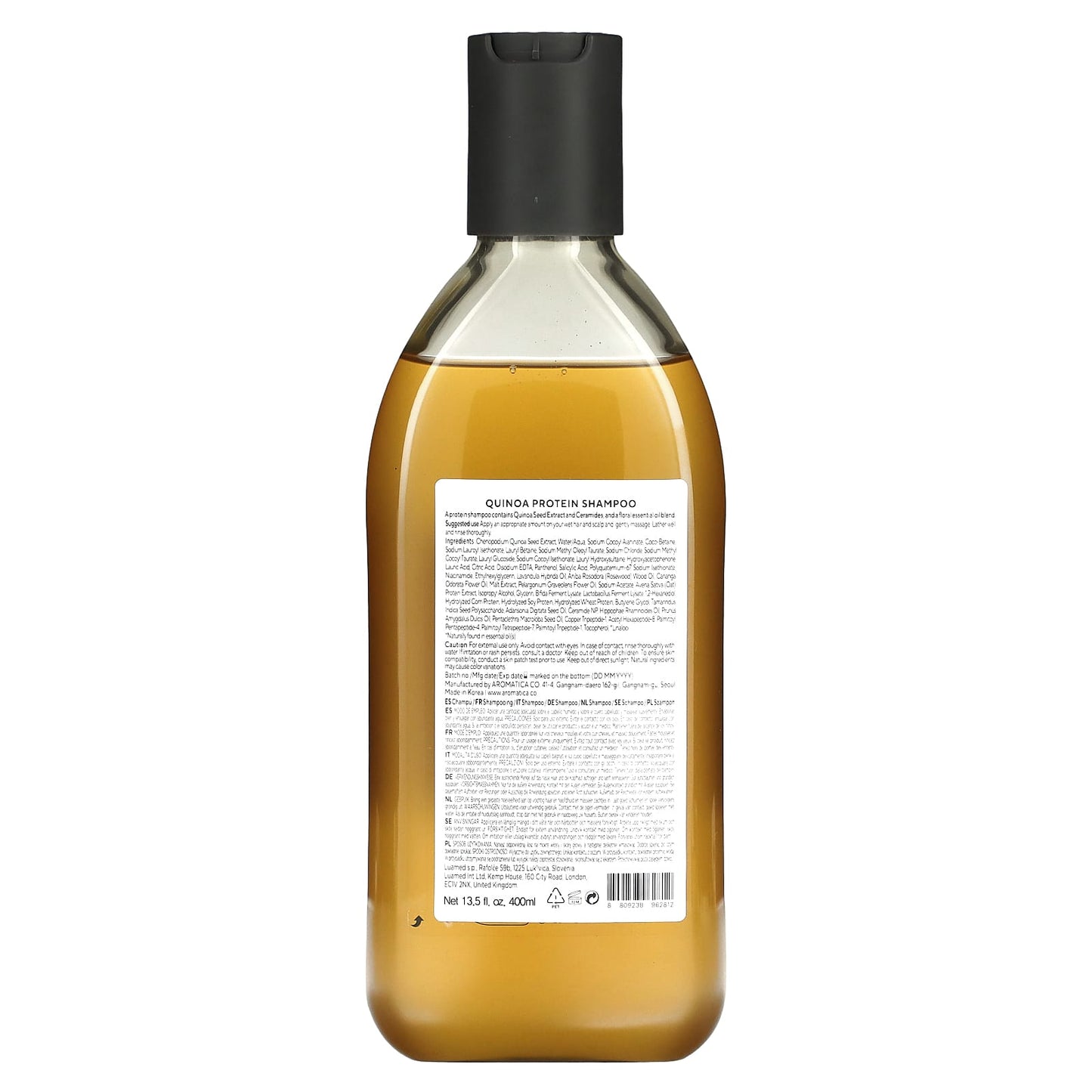 Aromatica Quinoa Protein Shampoo for Hair Repair, 13.5 fl oz - Image 2