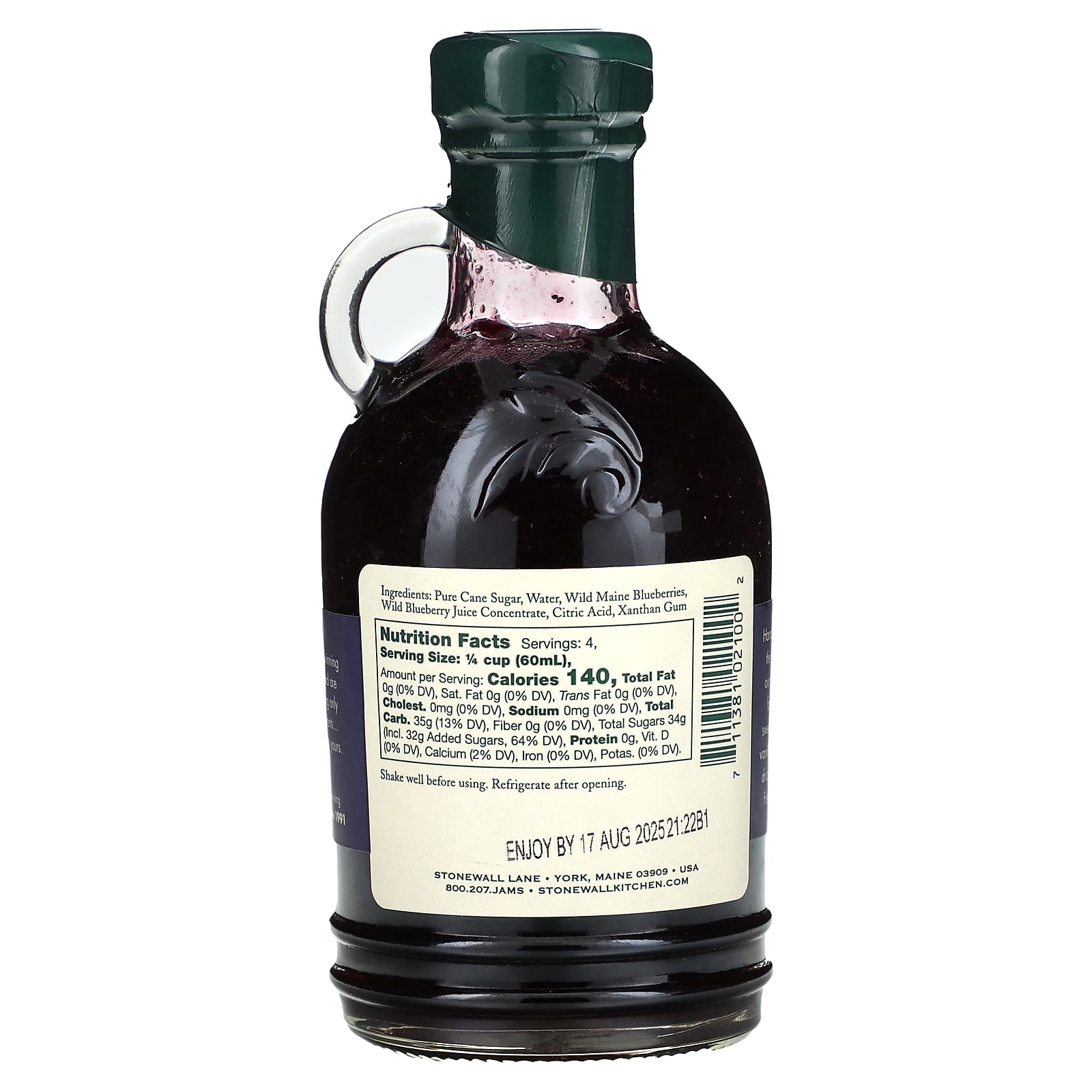 Stonewall Kitchen, Wild Maine Blueberry Syrup, 8.5 fl oz (250 ml) - Image 2