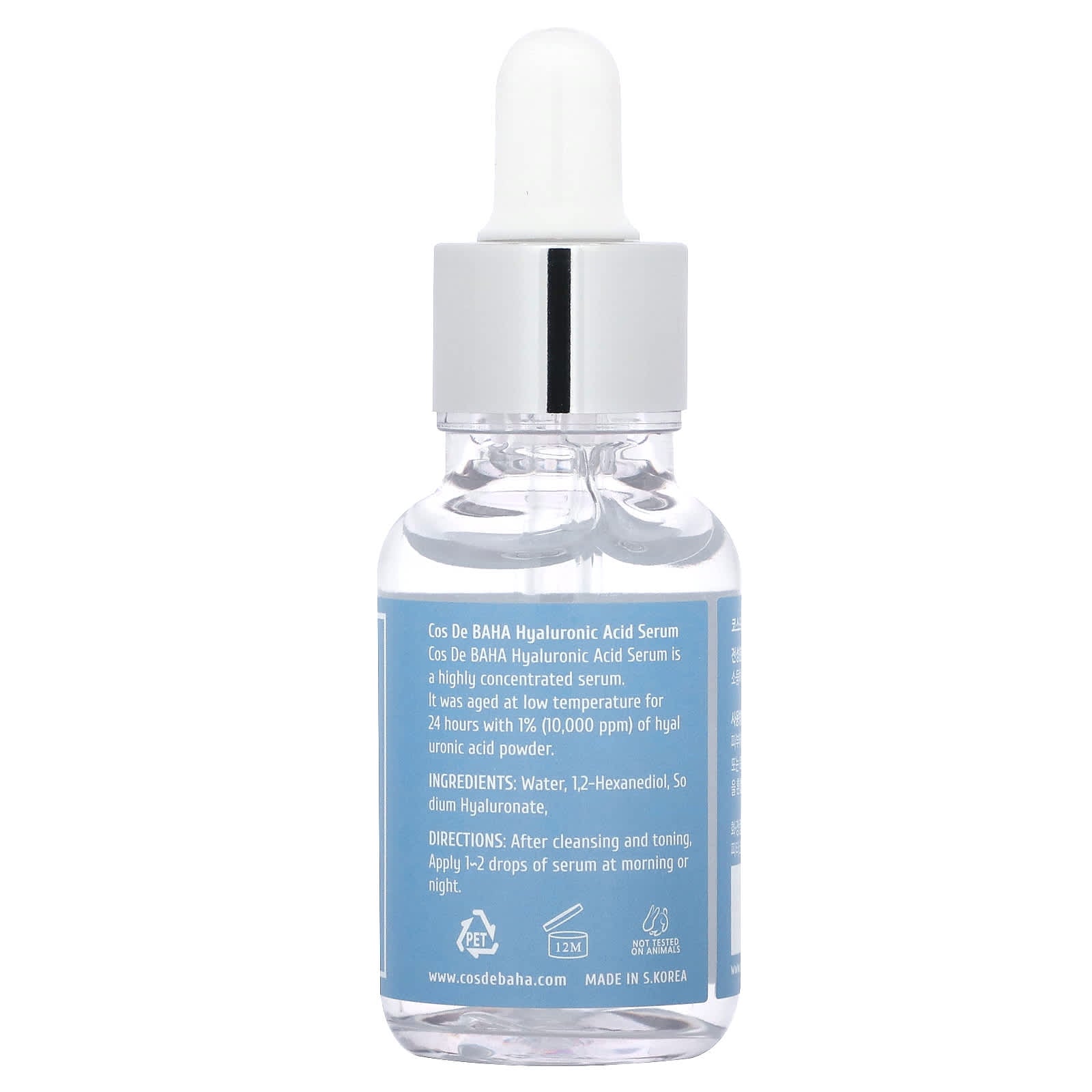 Hyaluronic Acid Serum by Cos De BAHA - 24hr Low-Temp Aging Formula - Image 2