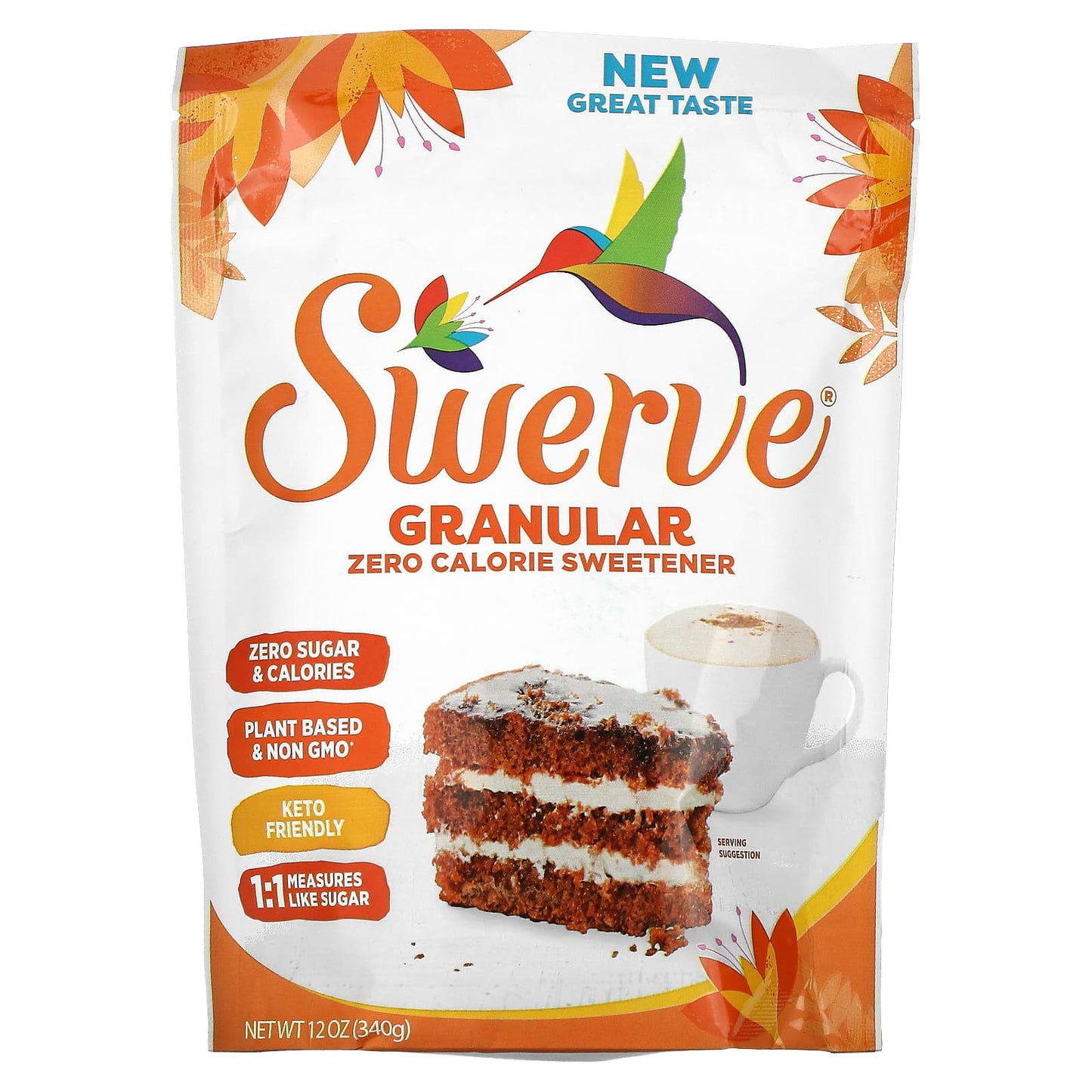 Swerve, Granular Zero Calorie Sweetener, 12 oz (340 g) - Image 1