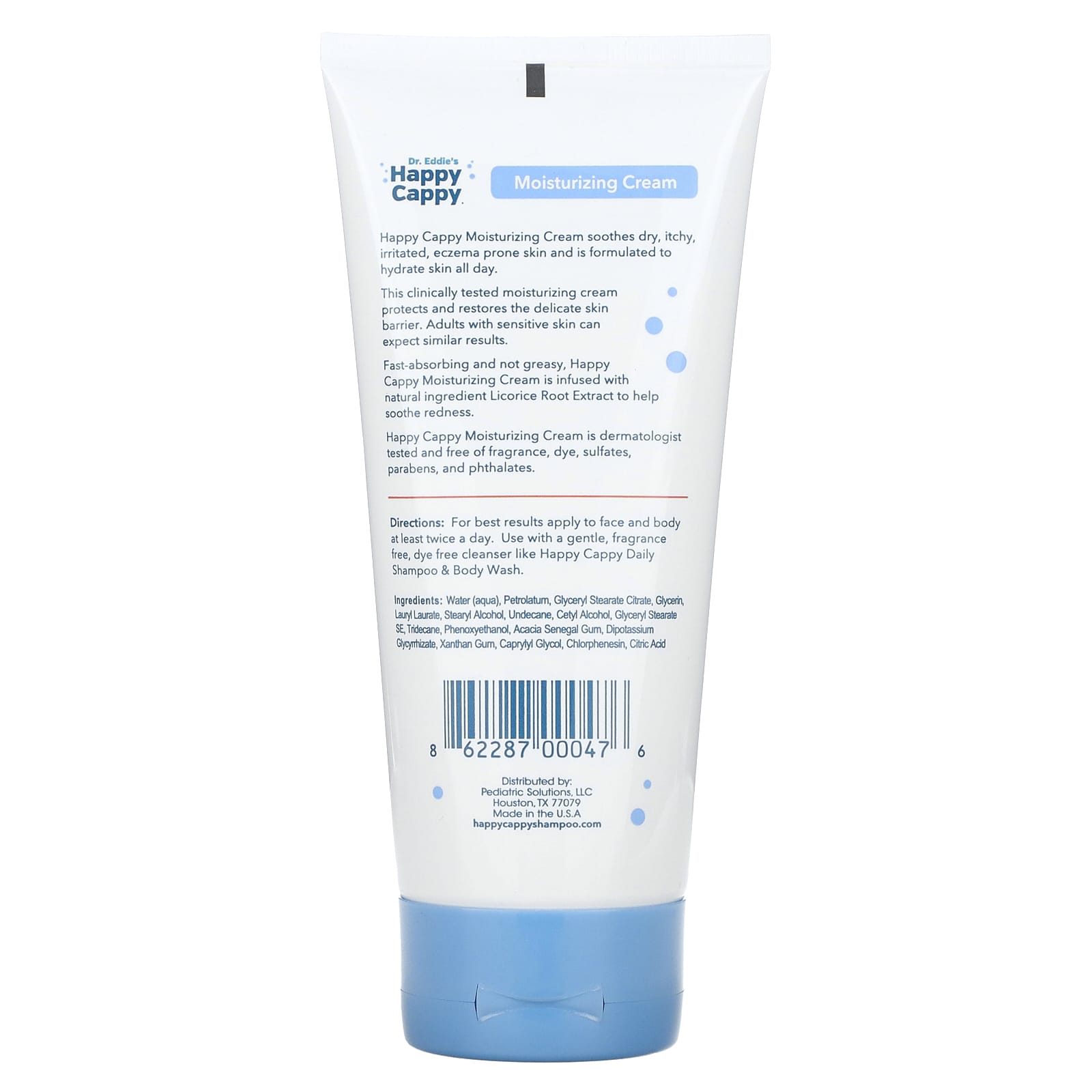 Eczema Relief Moisturizing Cream, Fragrance & Dye Free, 6 fl oz (177 ml) - Image 2