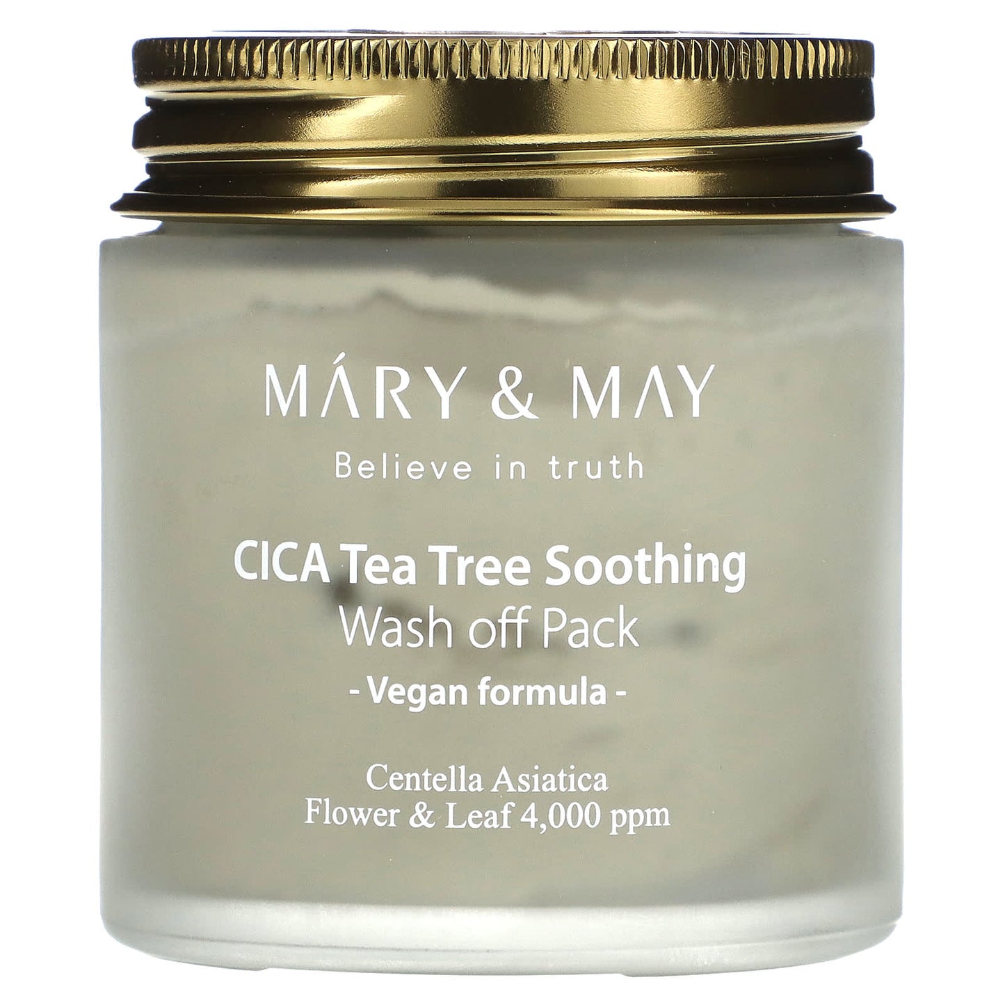 Mary & May, CICA Tea Tree Soothing, Wash Off Pack, 4.4 oz (125 g) - Image 1