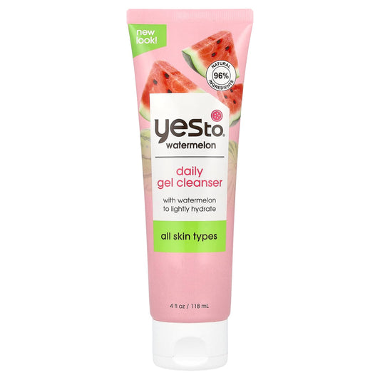Yes To, Daily Gel Cleanser, Watermelon,  4 fl oz (118 ml) - Image 1