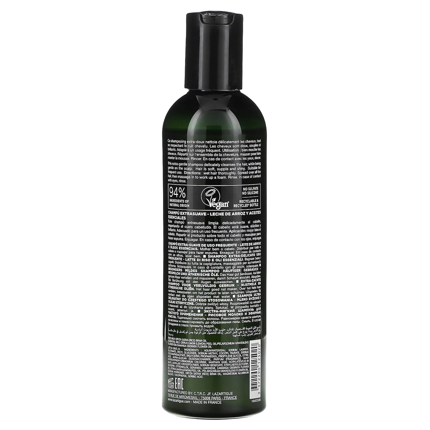 Lazartigue, Extra-Gentle Shampoo, Normal Hair, 8.5 fl oz (250 ml) - Image 2