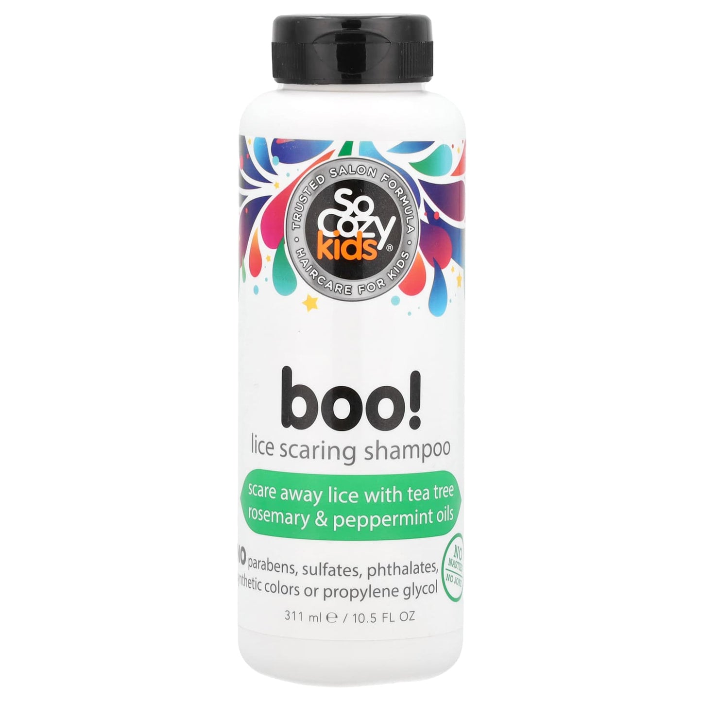 SoCozy, Kids, Boo! Lice Scaring Shampoo, 10.5 fl oz (311 ml) - Image 1