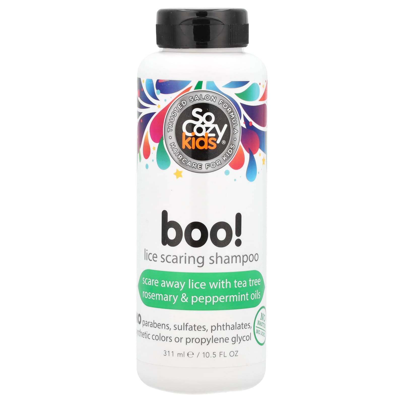 SoCozy, Kids, Boo! Lice Scaring Shampoo, 10.5 fl oz (311 ml) - Image 1