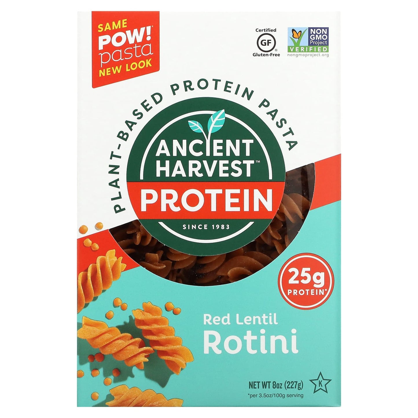 Ancient Harvest Red Lentil Protein Pasta, Gluten-Free, Non-GMO, 8 oz - Image 1