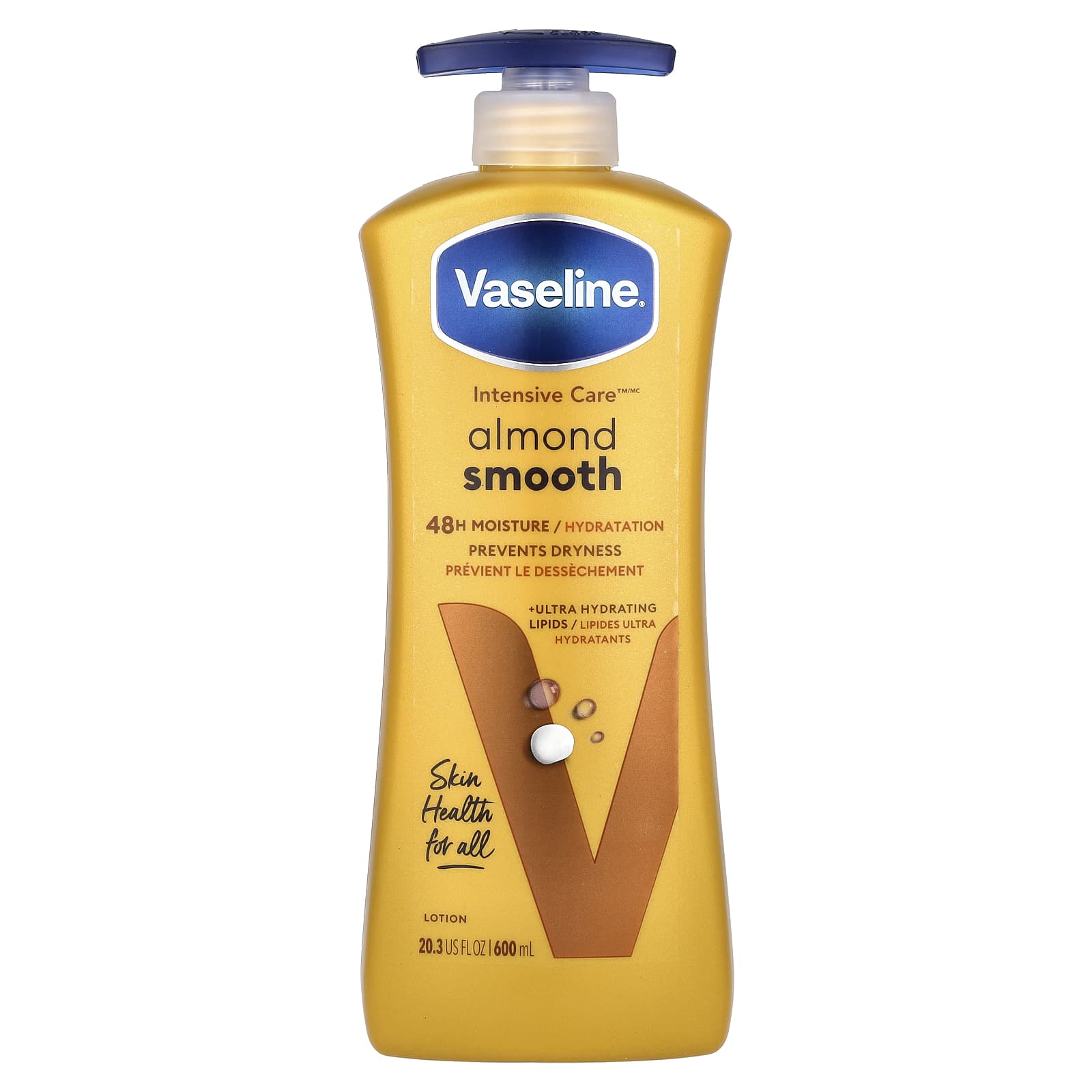 Vaseline, Intensive Care™, Almond Smooth Lotion, 20.3 fl oz (600 ml) - Image 1