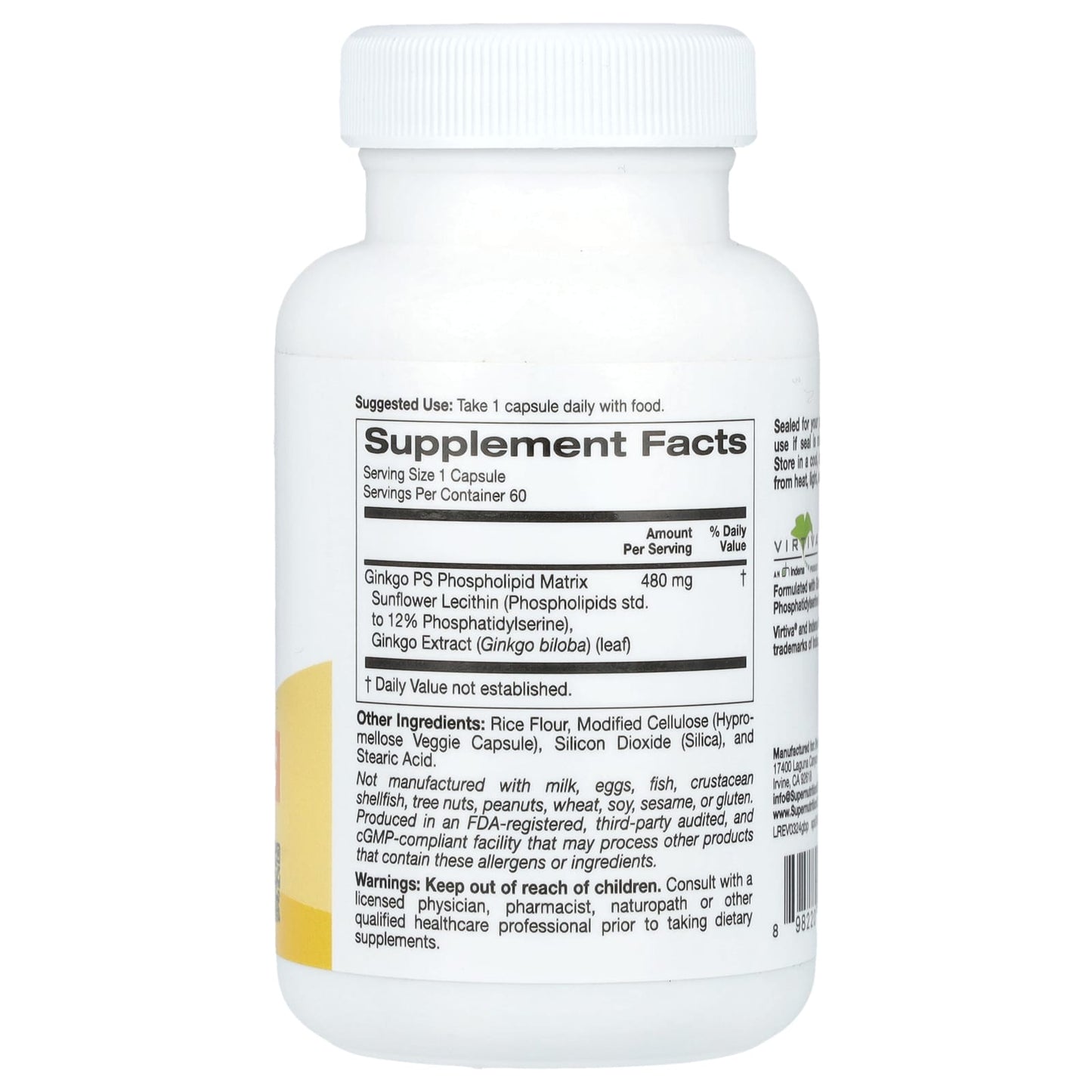 Boost Cognitive Health with Ginkgo PS Phytosome by Super Nutrition - Image 2