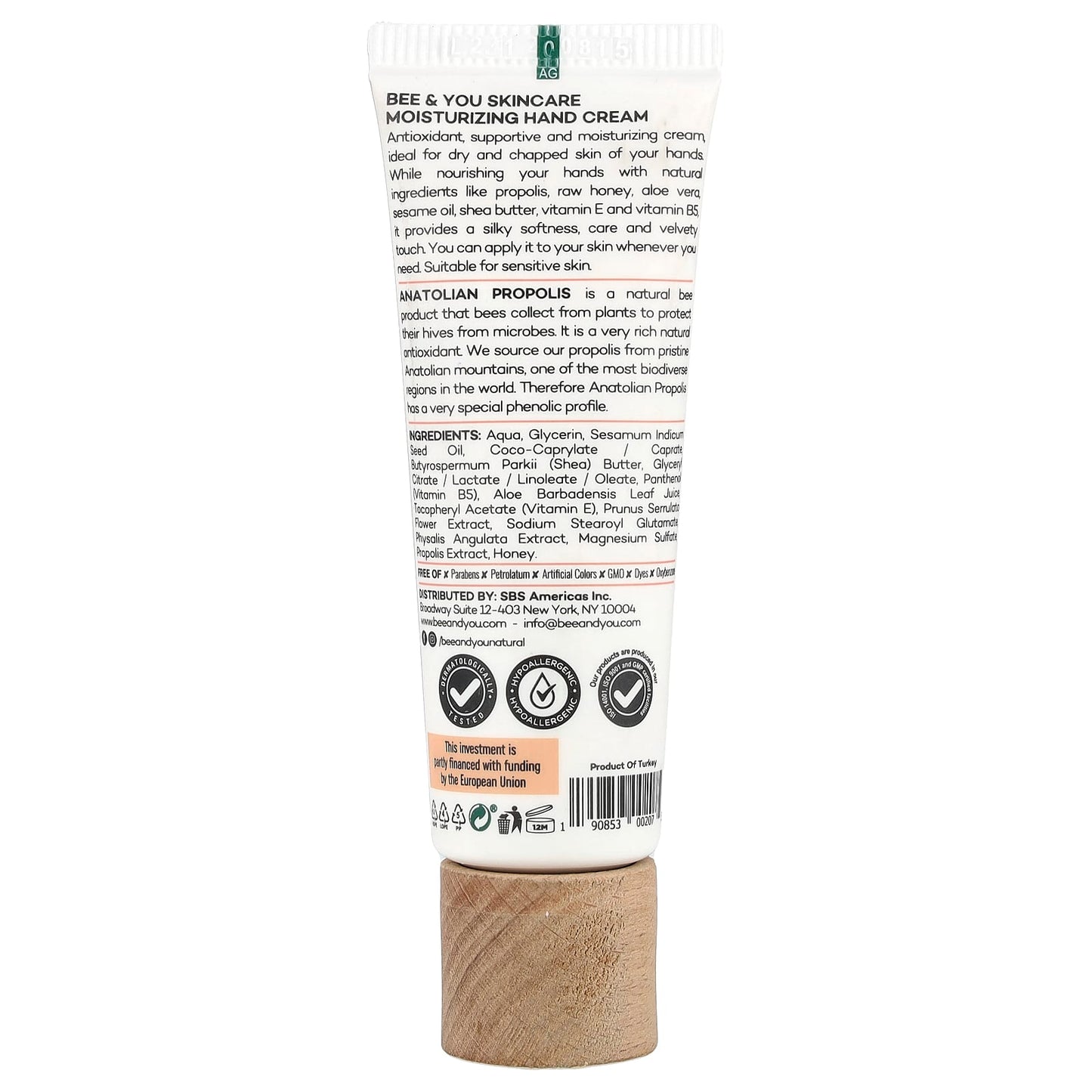 Bee & You Ultra Hydrating Care Hand Cream for Sensitive Skin | 1.69 fl oz - Image 2