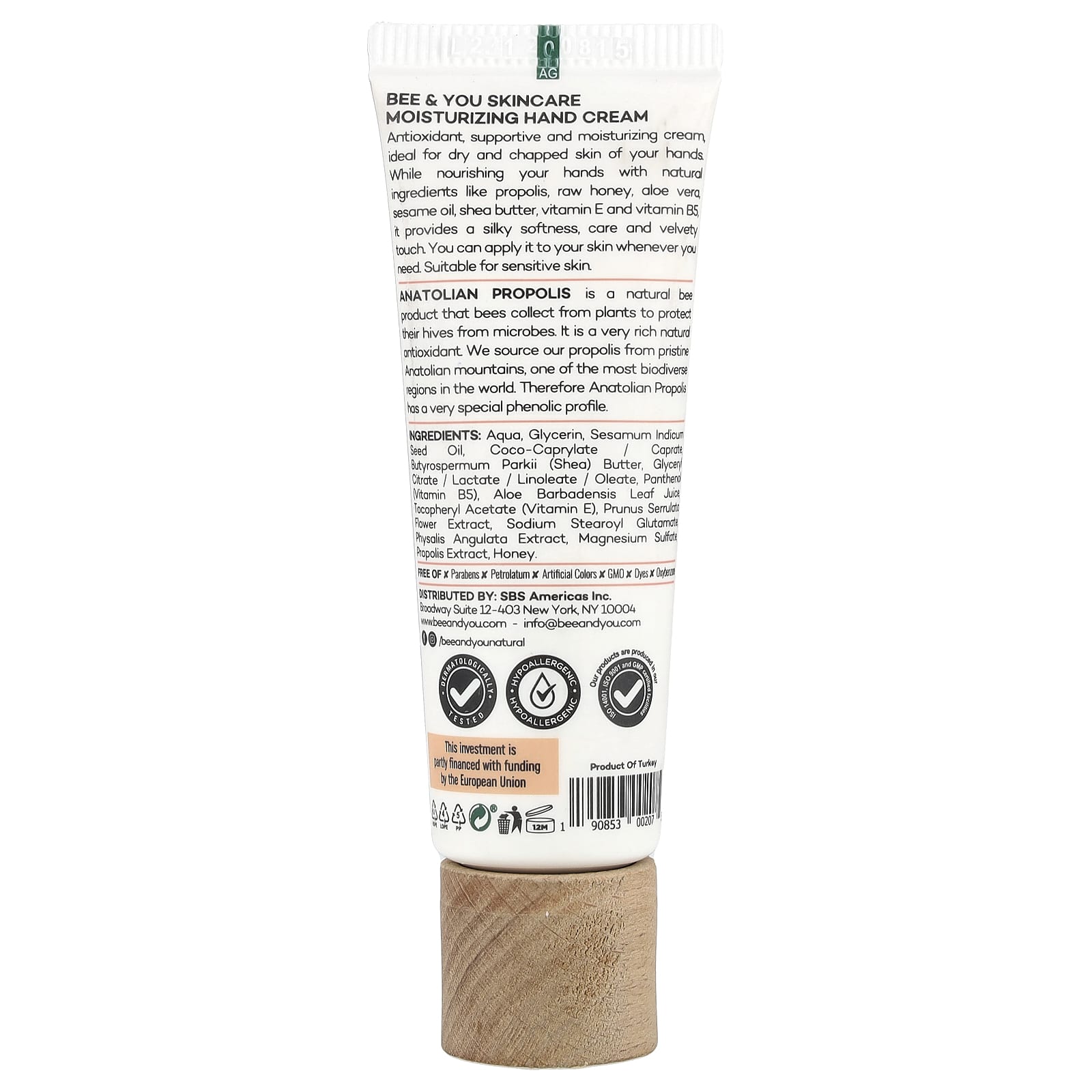 Bee & You Ultra Hydrating Care Hand Cream for Sensitive Skin | 1.69 fl oz - Image 2