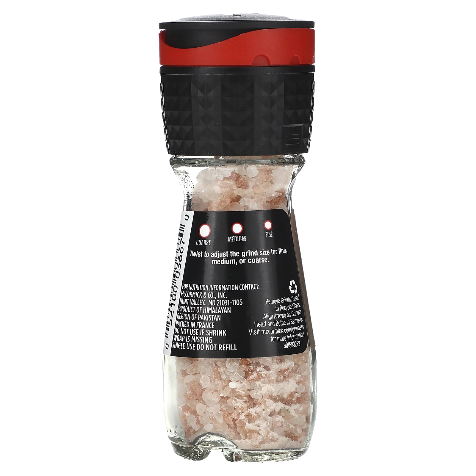 McCormick, Himalayan Pink Salt  Grinder, 2.5 oz (70 g) - Image 2