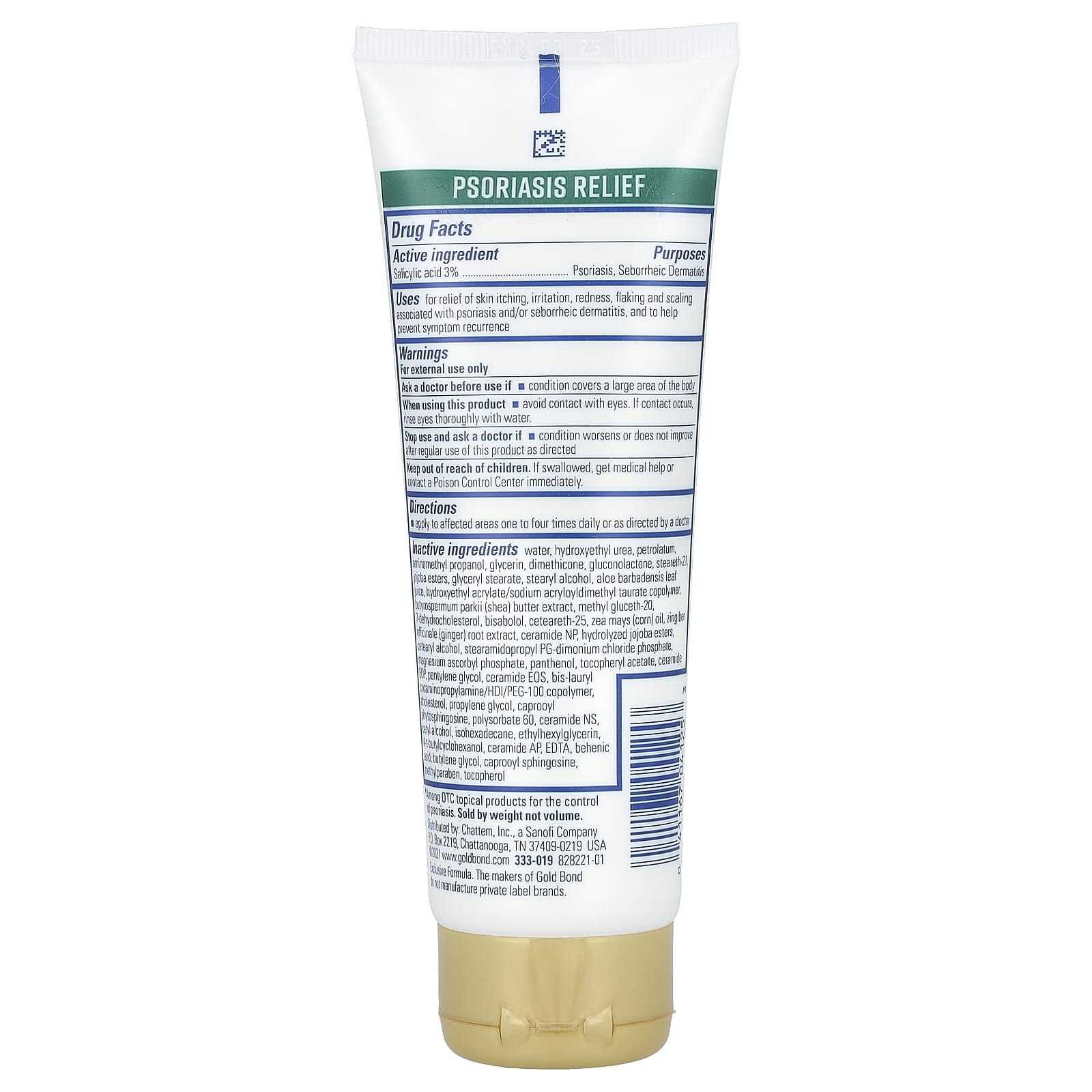 Psoriasis Relief Cream by Gold Bond, Maximum Strength, 4 oz - Image 2