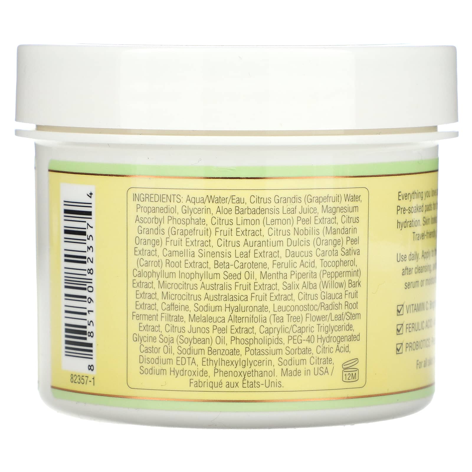Pixi Beauty, Skintreats, Vitamin-C Tonic To-Go, 60 Pads - Image 2
