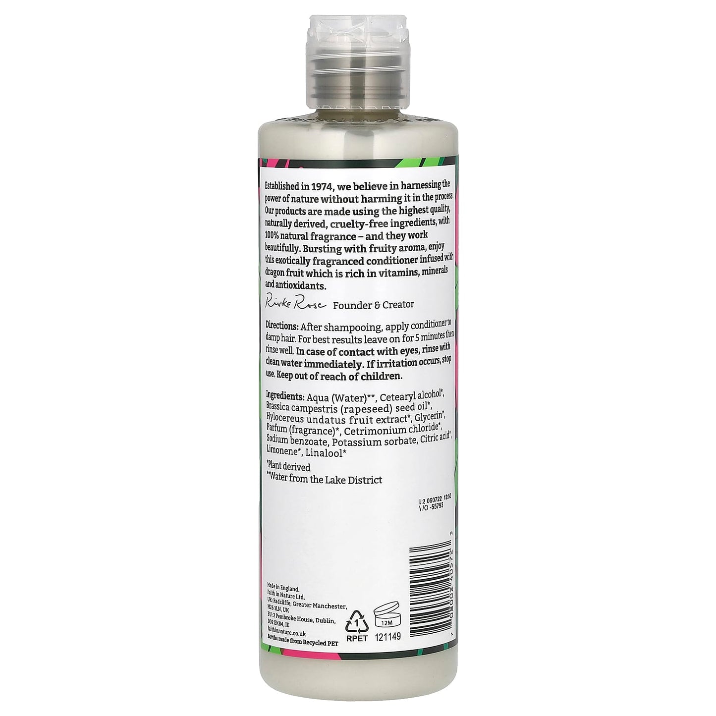 Natural Dragon Fruit Conditioner for All Hair Types - 99% Natural Origin - Image 2