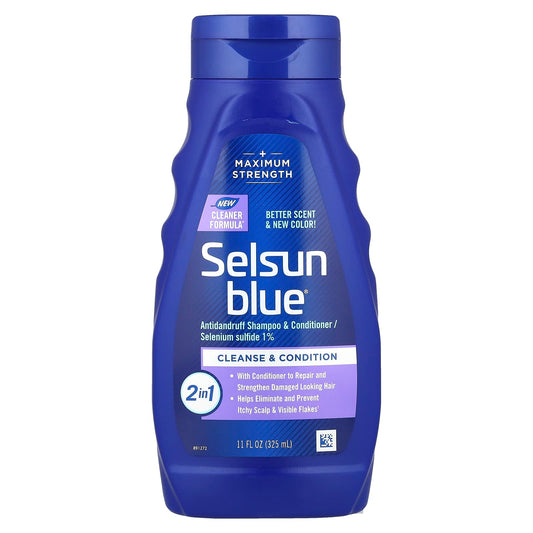 Selsun Blue, 2 in 1 Antidandruff Shampoo & Conditioner, 11 fl oz (325 ml) - Image 1