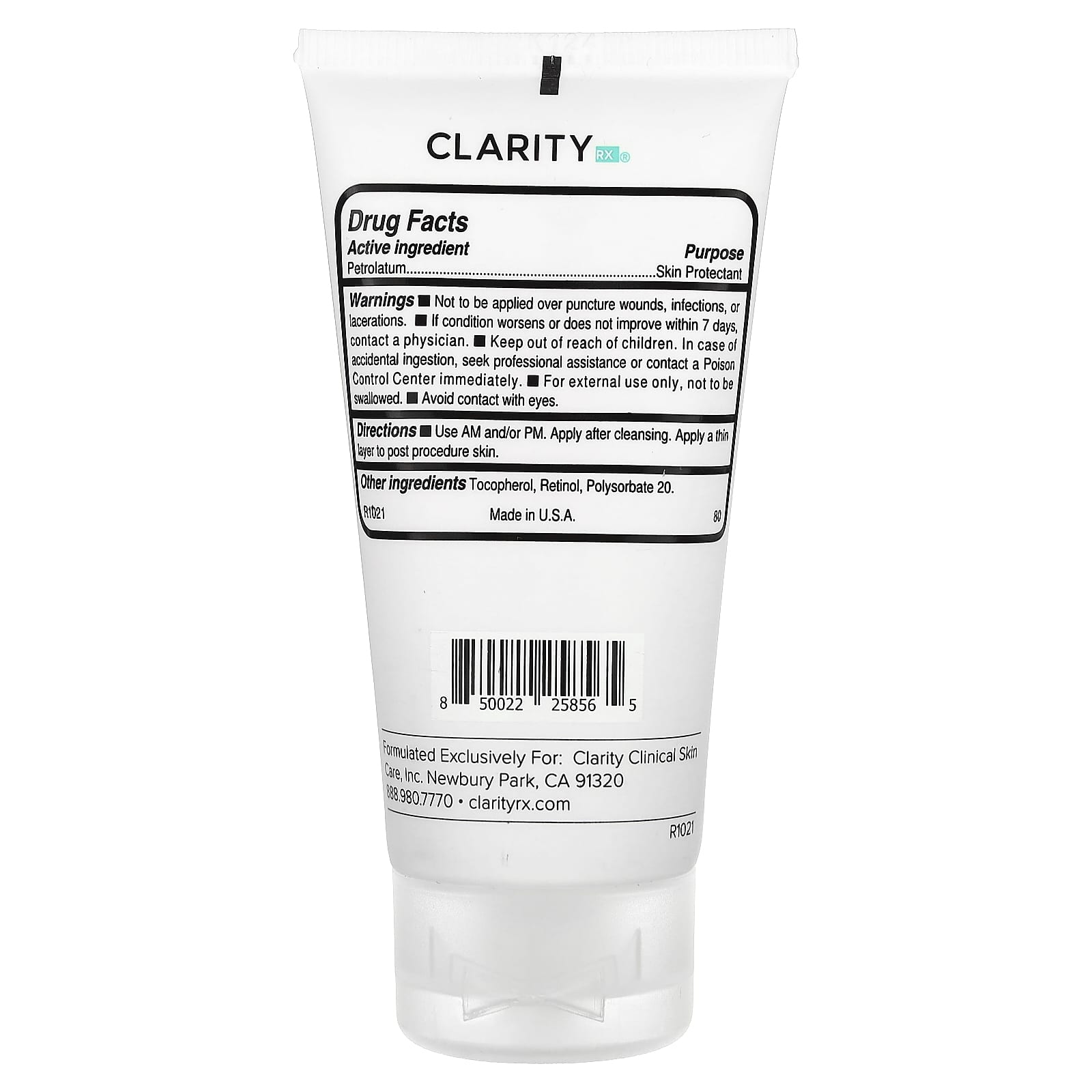 ClarityRx Healing Fine Barrier Ointment for Soothing Irritated Skin - 1.76 oz - Image 2