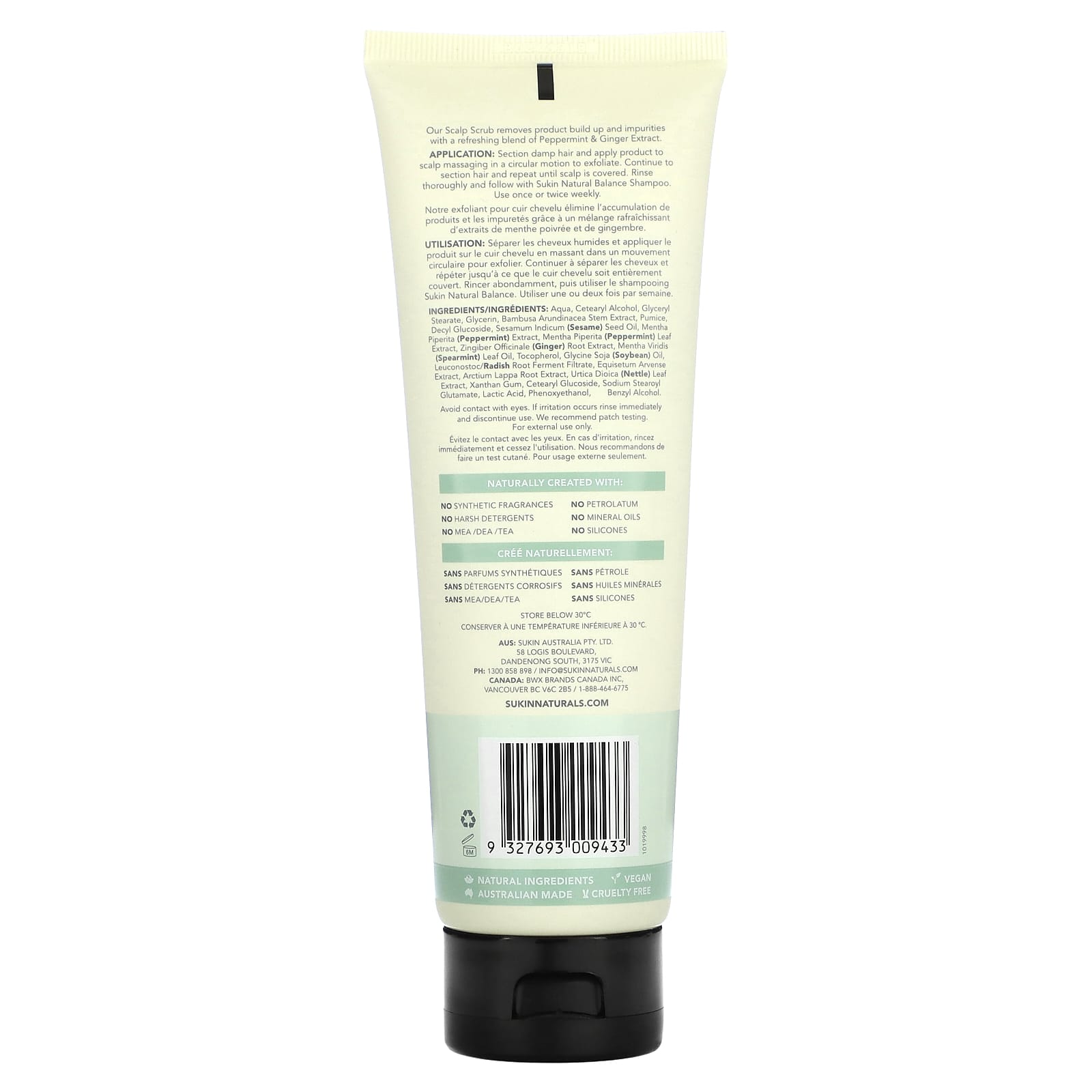 Sukin, Haircare, Natural Balance Scalp Scrub, 6.76 fl oz (200 ml) - Image 2