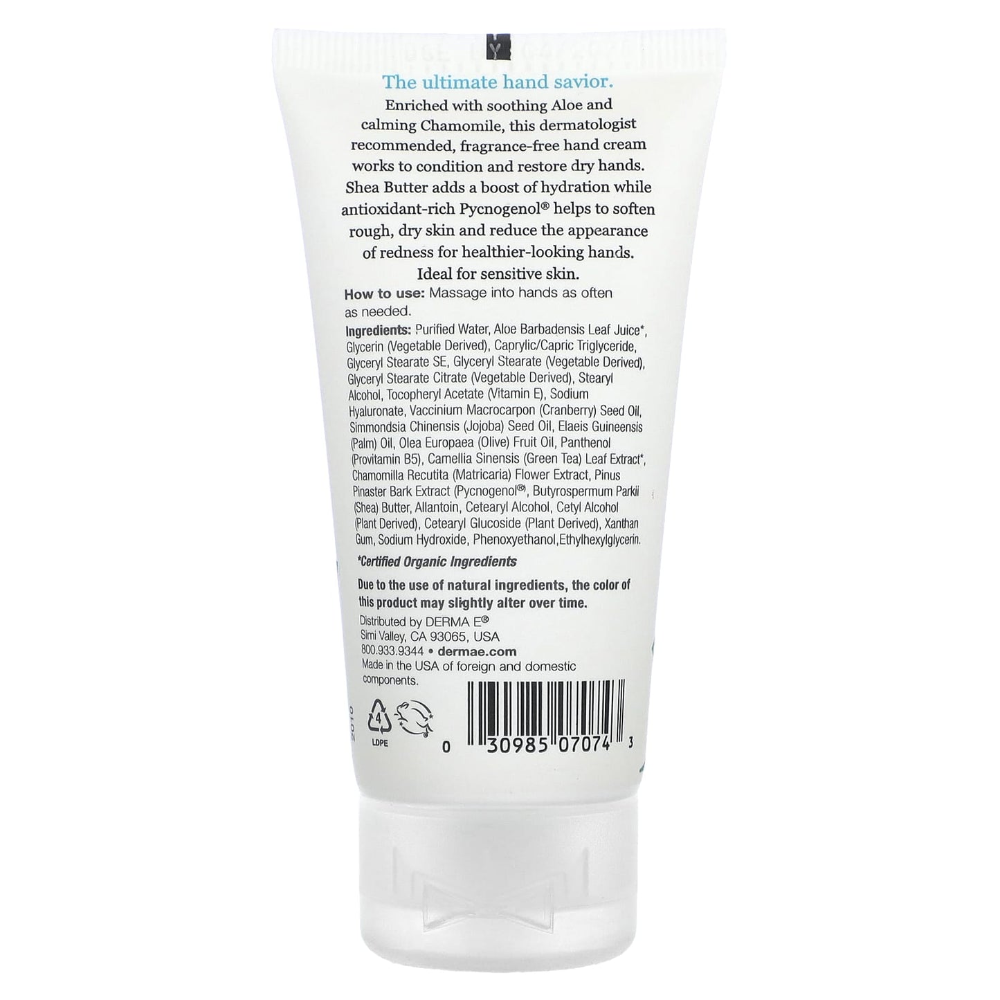 Soothing Shea Hand Cream for Sensitive Skin by Derma E - Image 2