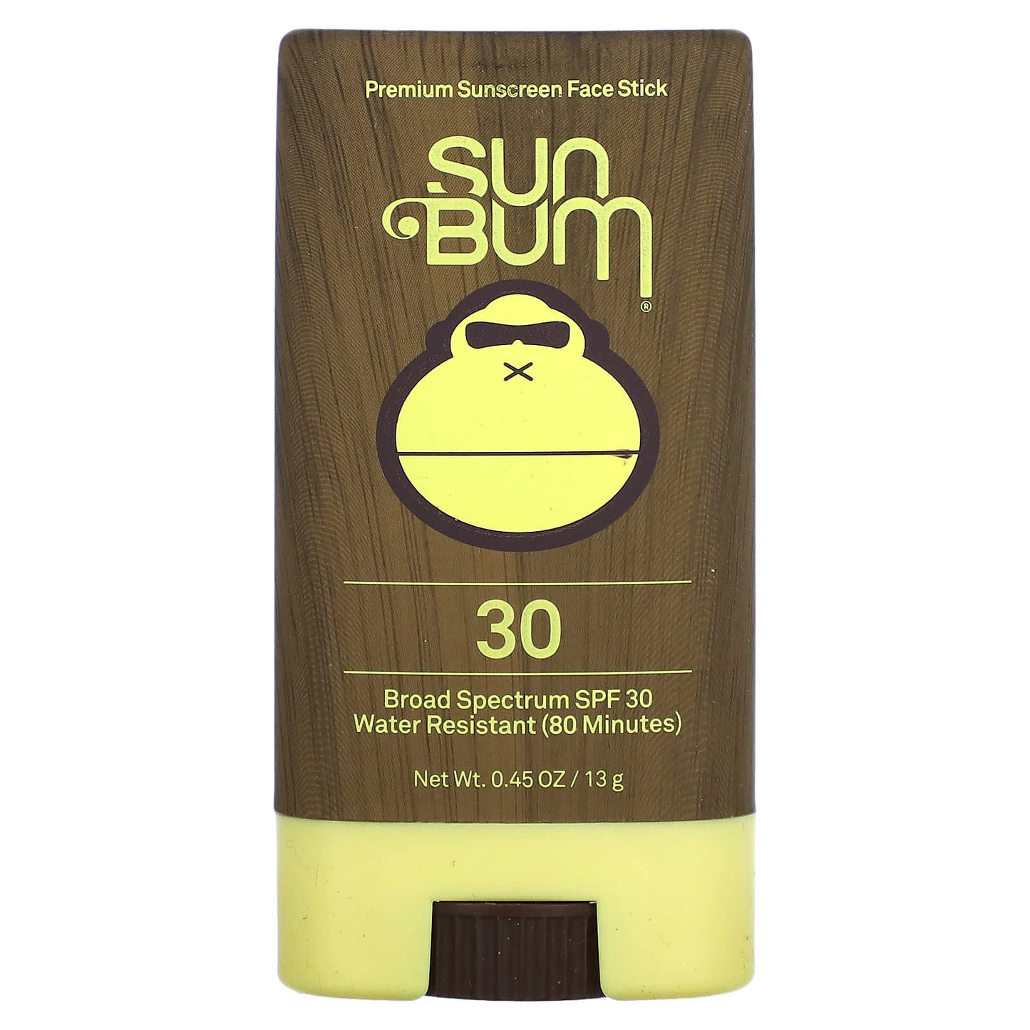 Sun Bum, Premium Sunscreen Face Stick, SPF 30 , 0.45 oz (13 g) - Image 1