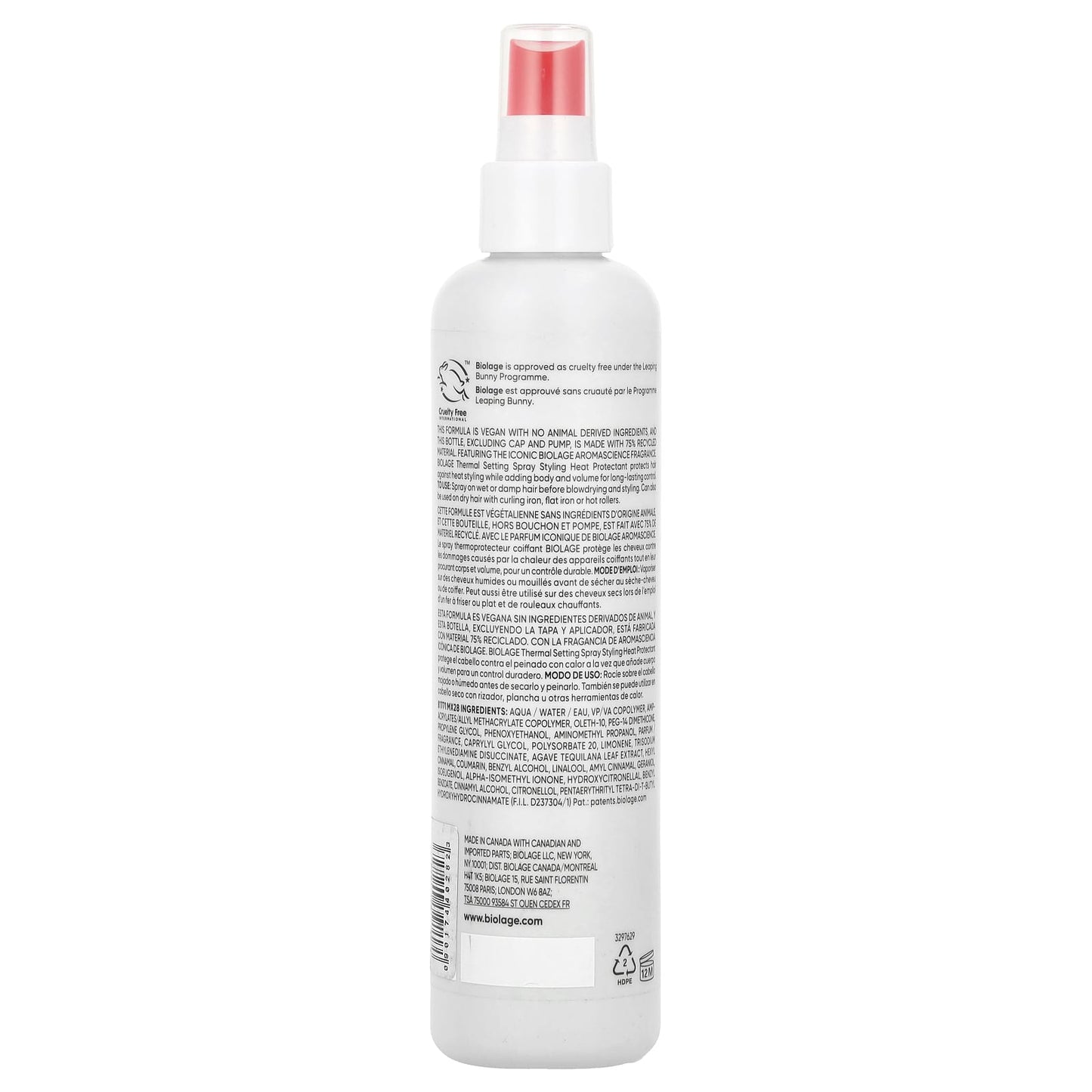 Biolage Thermal Setting Spray - Protects Hair from Heat, Adds Volume & Control - Image 2