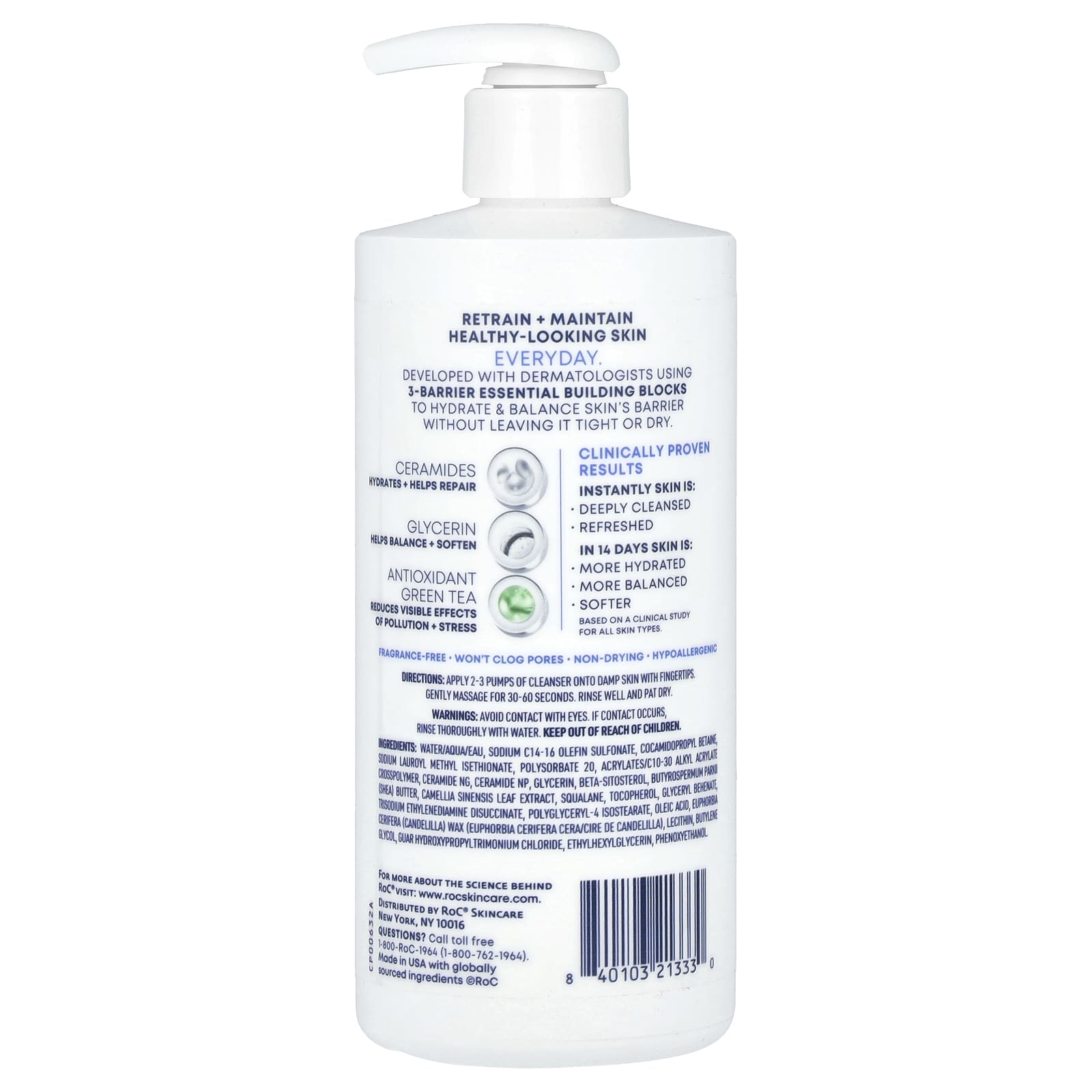 RoC, Barrier Renew, Gel-To-Foam Cleanser, 12 fl oz (355 ml) - Image 2