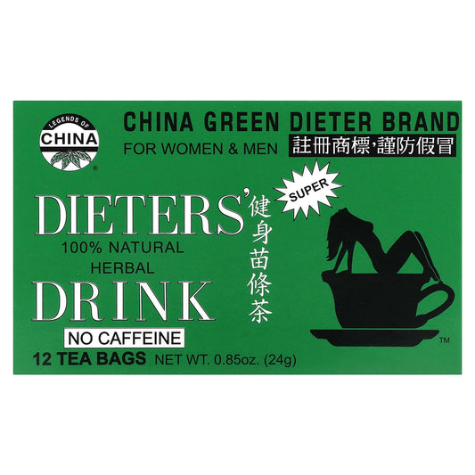 Uncle Lee's Tea, Dieters' 100% Natural Herbal Drink, No Caffeine, 12 Tea Bags, 0.85 oz (24 g) - Image 1