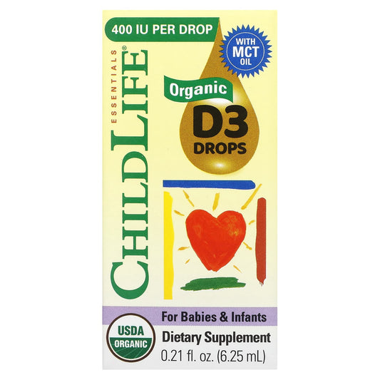 Vitamin D3 Drops for Babies and Infants | USDA Organic | ChildLife Essentials - Image 1