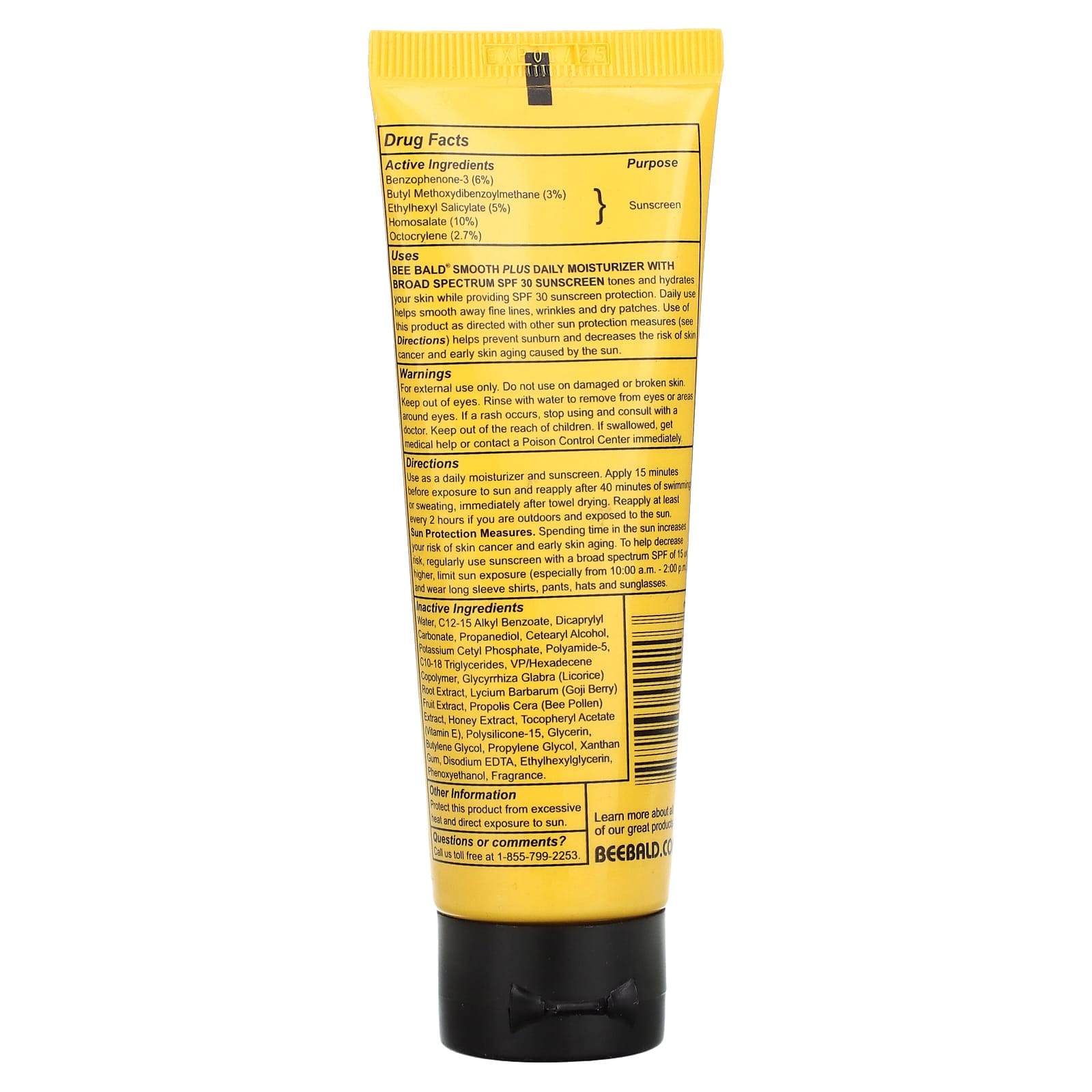 Bee Bald Smooth Plus Daily Moisturizer with SPF 30 Protection - Image 2