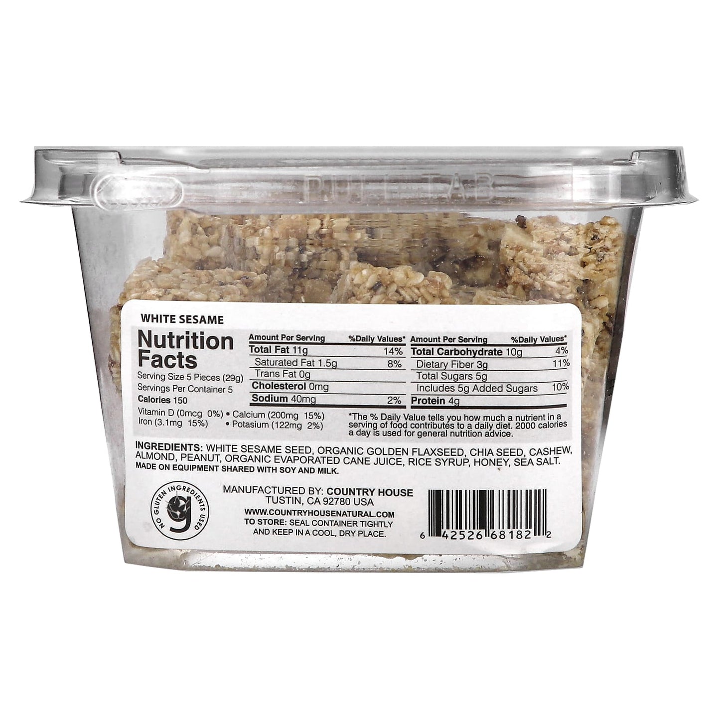 Healthy White Sesame, Chia &amp; Flaxseed Snack by Country House, 6.5 oz - Image 2