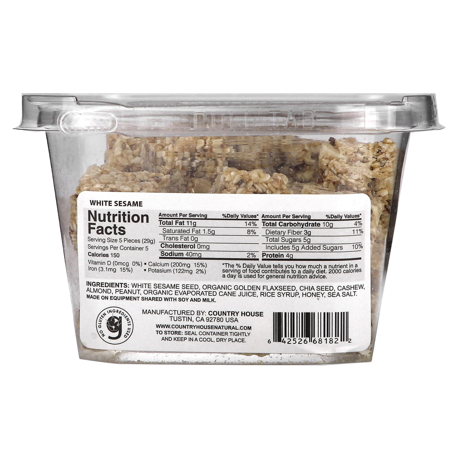 Healthy White Sesame, Chia &amp; Flaxseed Snack by Country House, 6.5 oz - Image 2